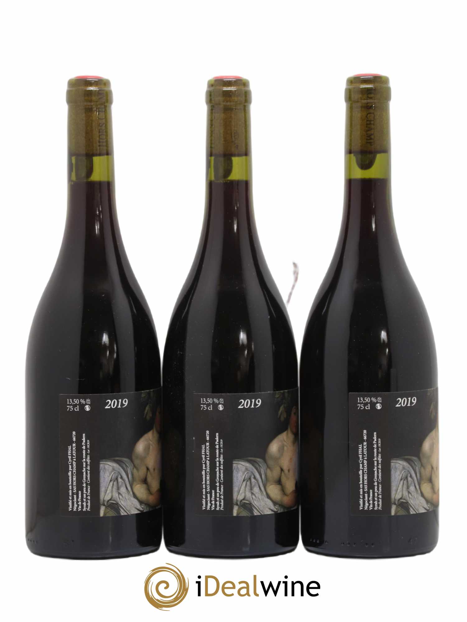 Côtes Catalanes Clos du Rouge Gorge Une vie la nuit Cyril Fhal 2019 - Lot de 3 bouteilles - 1