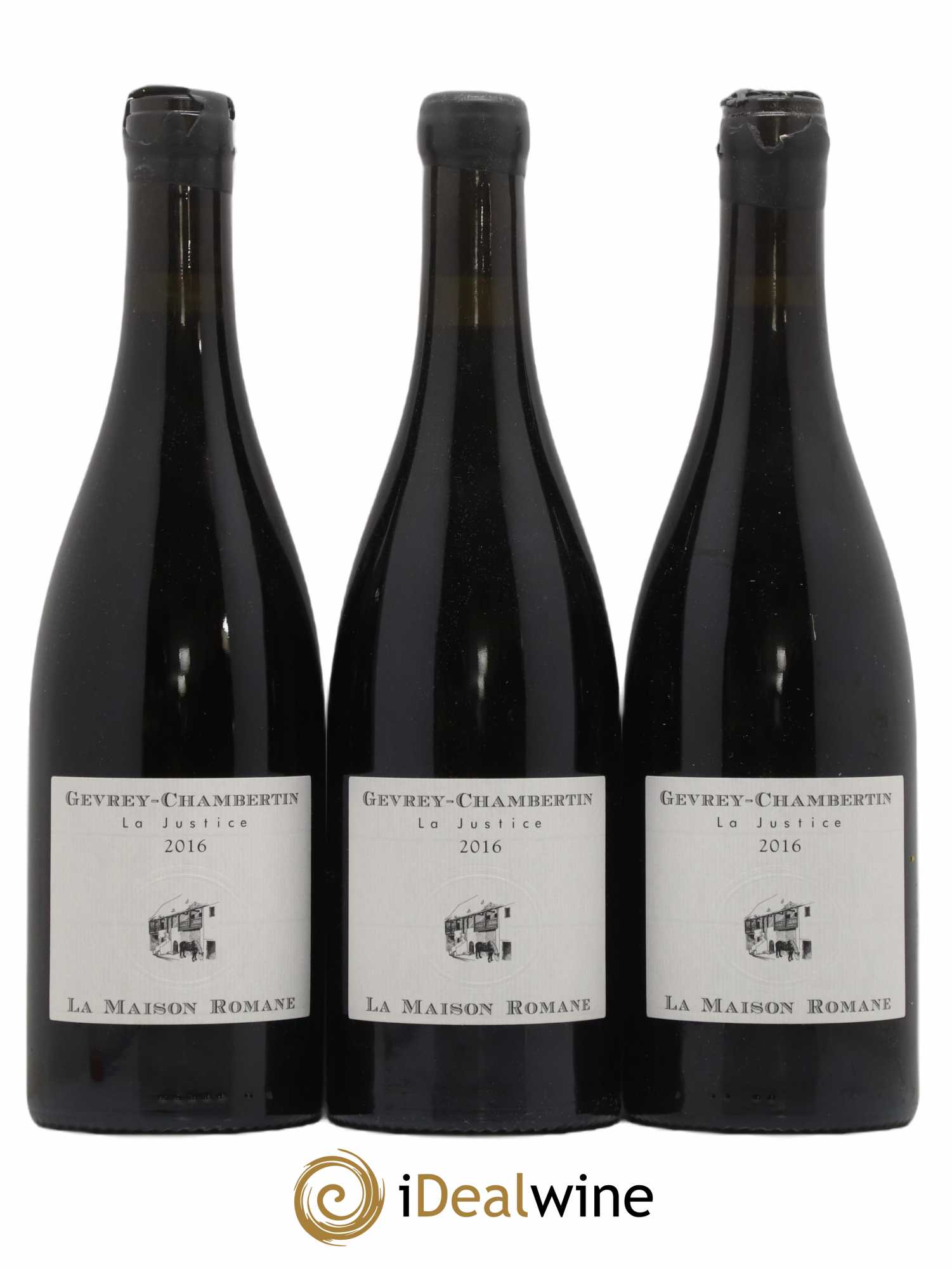 Gevrey-Chambertin La Justice La Maison Romane 2016 - Lot de 3 bouteilles - 0