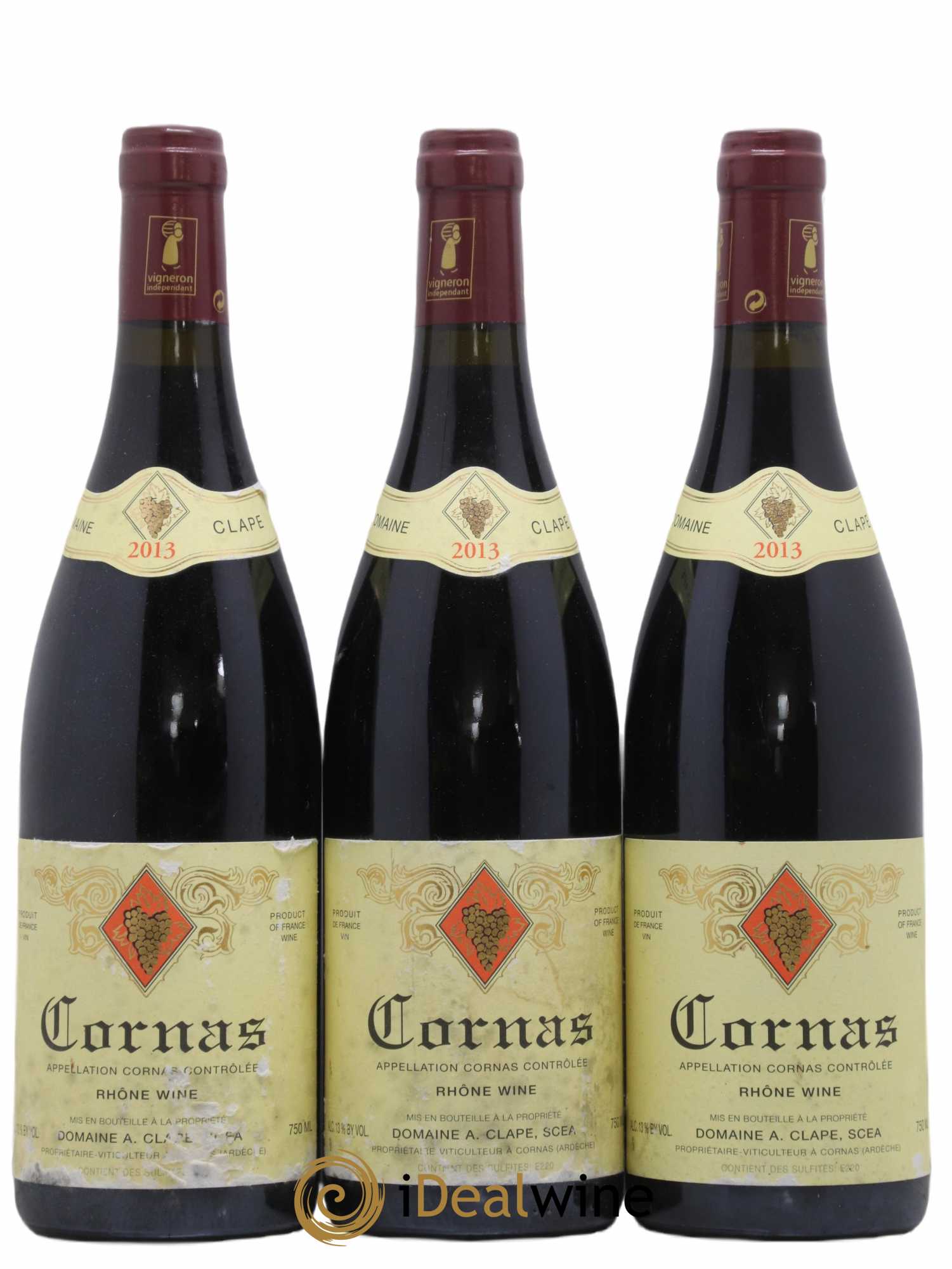 Cornas Auguste Clape 2013 - Lot de 3 bouteilles - 0