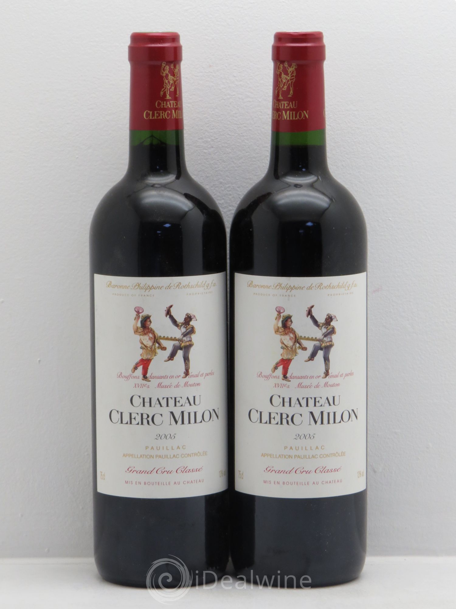 Château Clerc Milon 5ème Grand Cru Classé 2005 - Lot de 2 bouteilles - 0