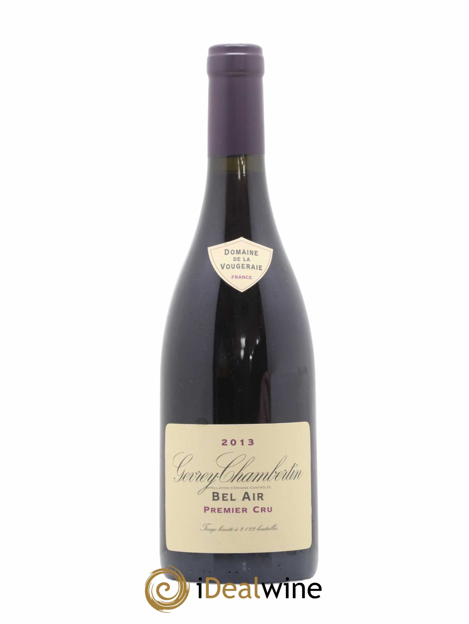 Gevrey-Chambertin 1er Cru Bel Air La Vougeraie 2013 - Lot de 1 bouteille - 0
