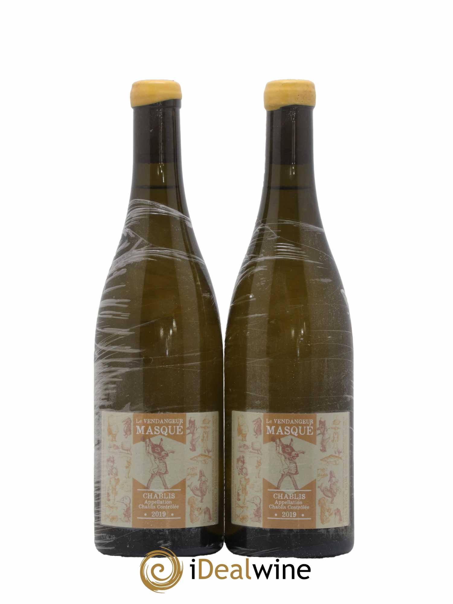 Chablis Le Vendangeur Masqué 2019 - Lot de 2 bouteilles - 0