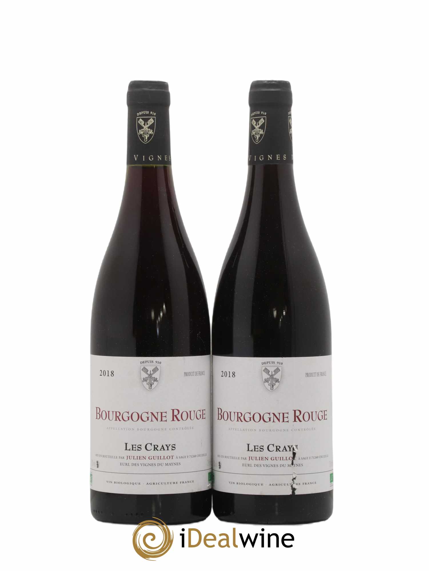 Bourgogne Les Crays Les Vignes du Maynes 2018 - Lot de 2 bouteilles - 0