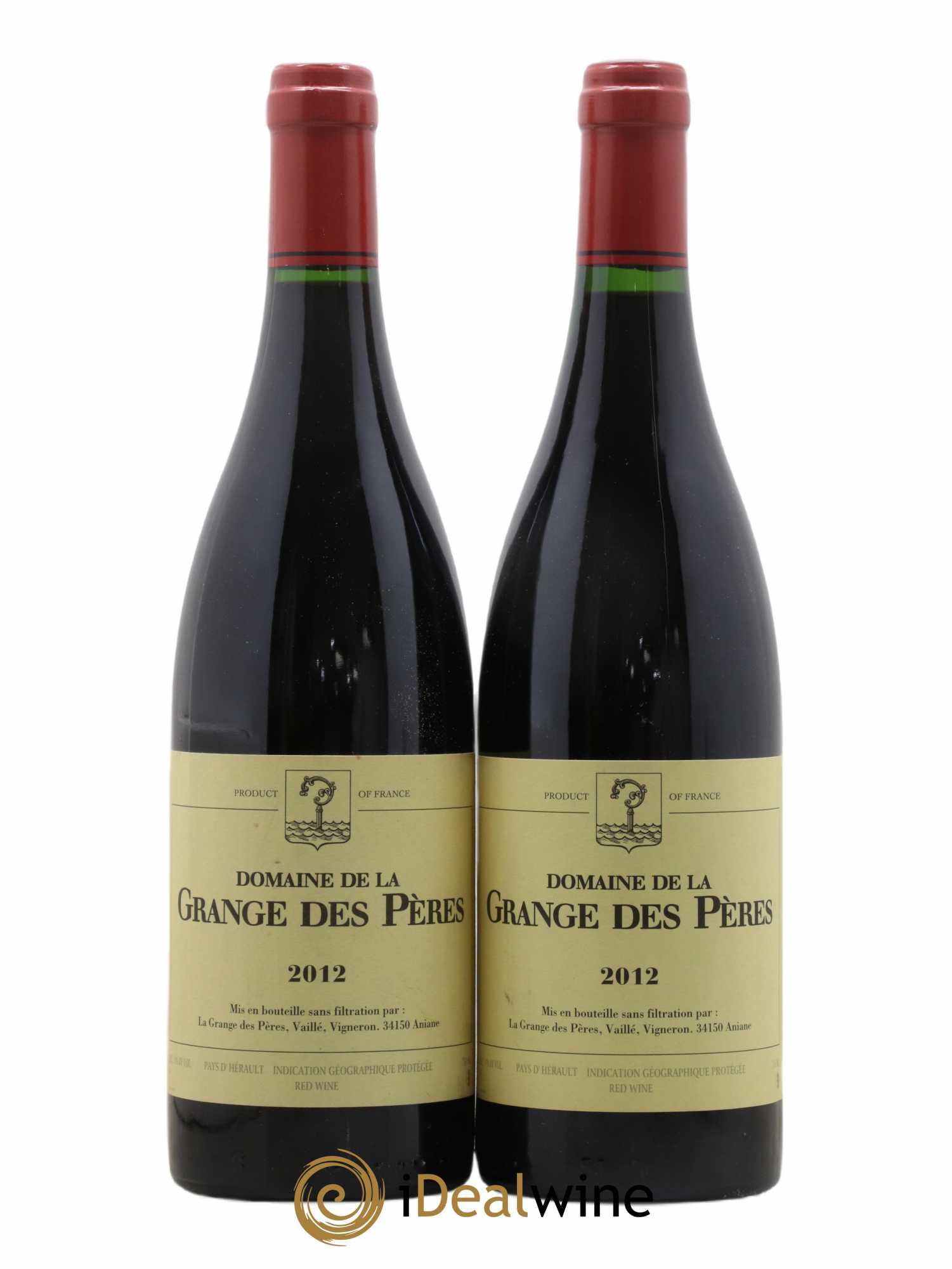 Pays d'Hérault Grange des Pères Laurent Vaillé 2012 - Lot de 2 bouteilles - 0