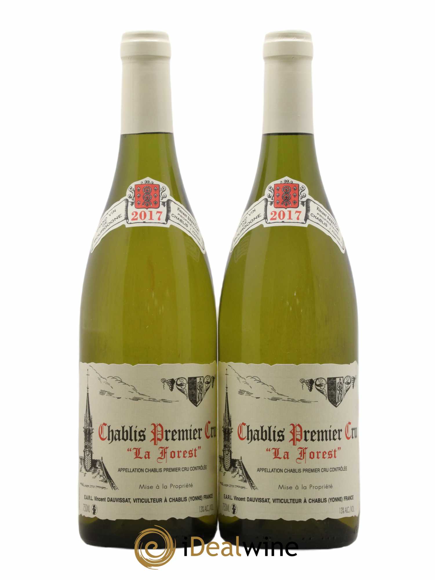 Chablis 1er Cru La Forest Vincent Dauvissat (Domaine) 2017 - Lot de 2 bouteilles - 0