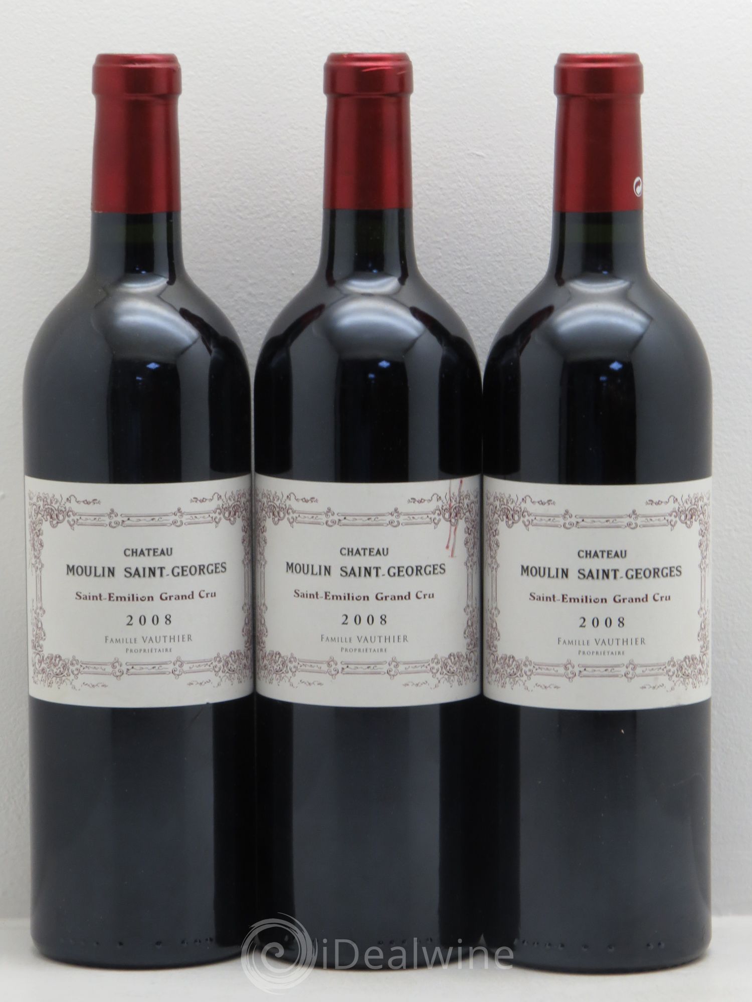Château Moulin Saint Georges 2008 - Lot de 3 bouteilles - 0