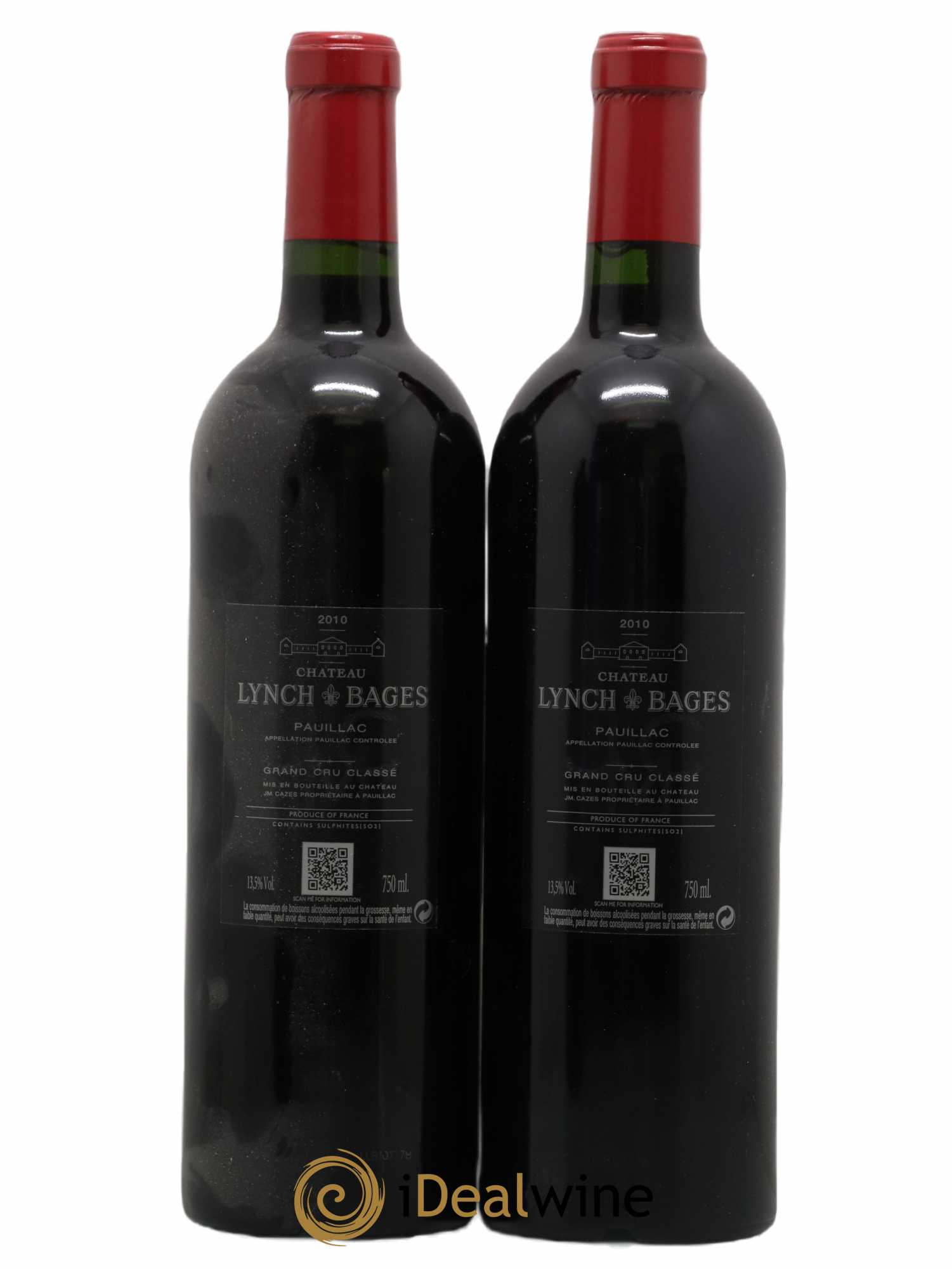 Château Lynch Bages 5ème Grand Cru Classé 2010 - Lot de 2 bouteilles - 1