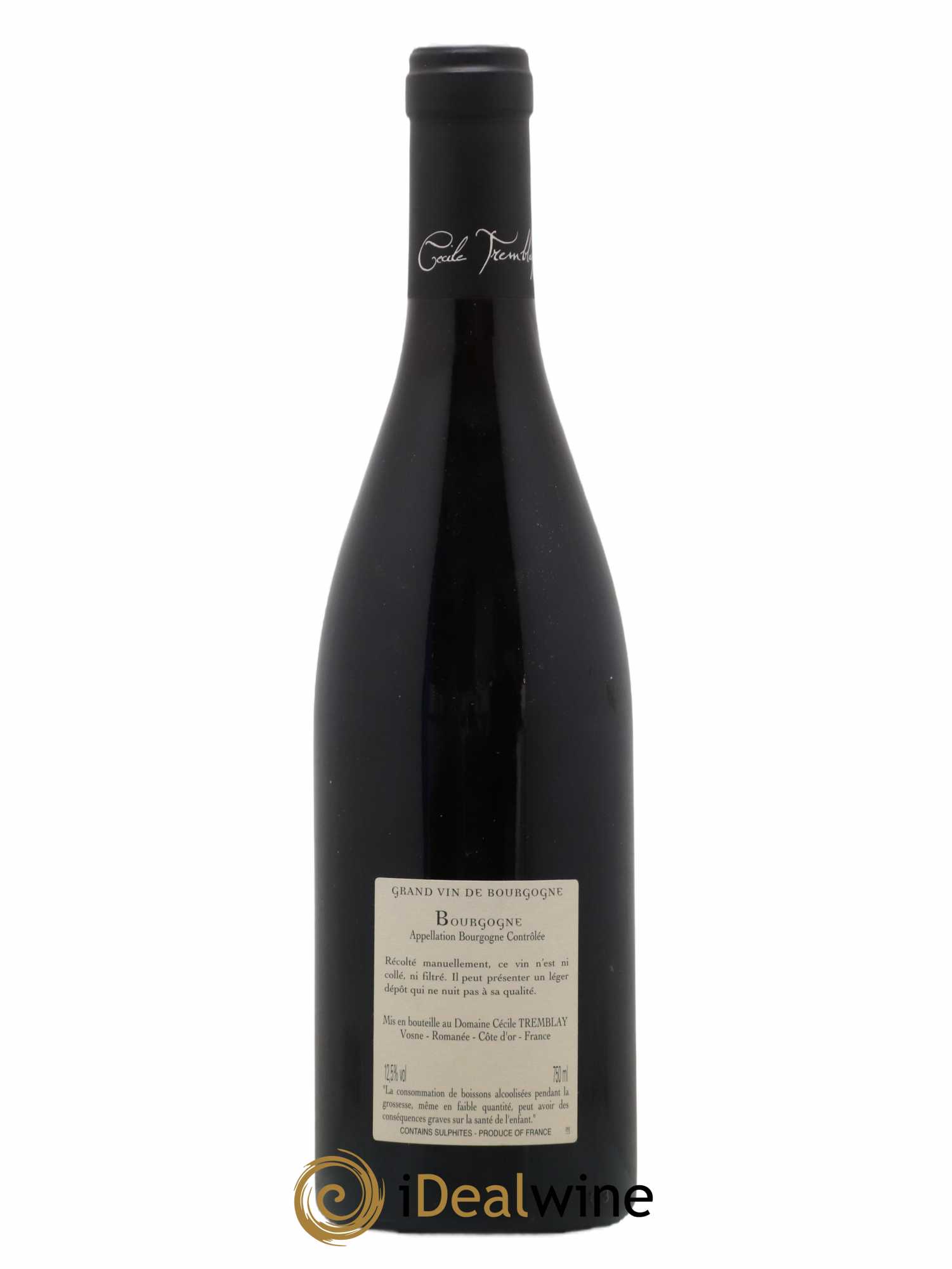 Bourgogne La Croix Blanche Cécile Tremblay 2016 - Lot de 1 bouteille - 1