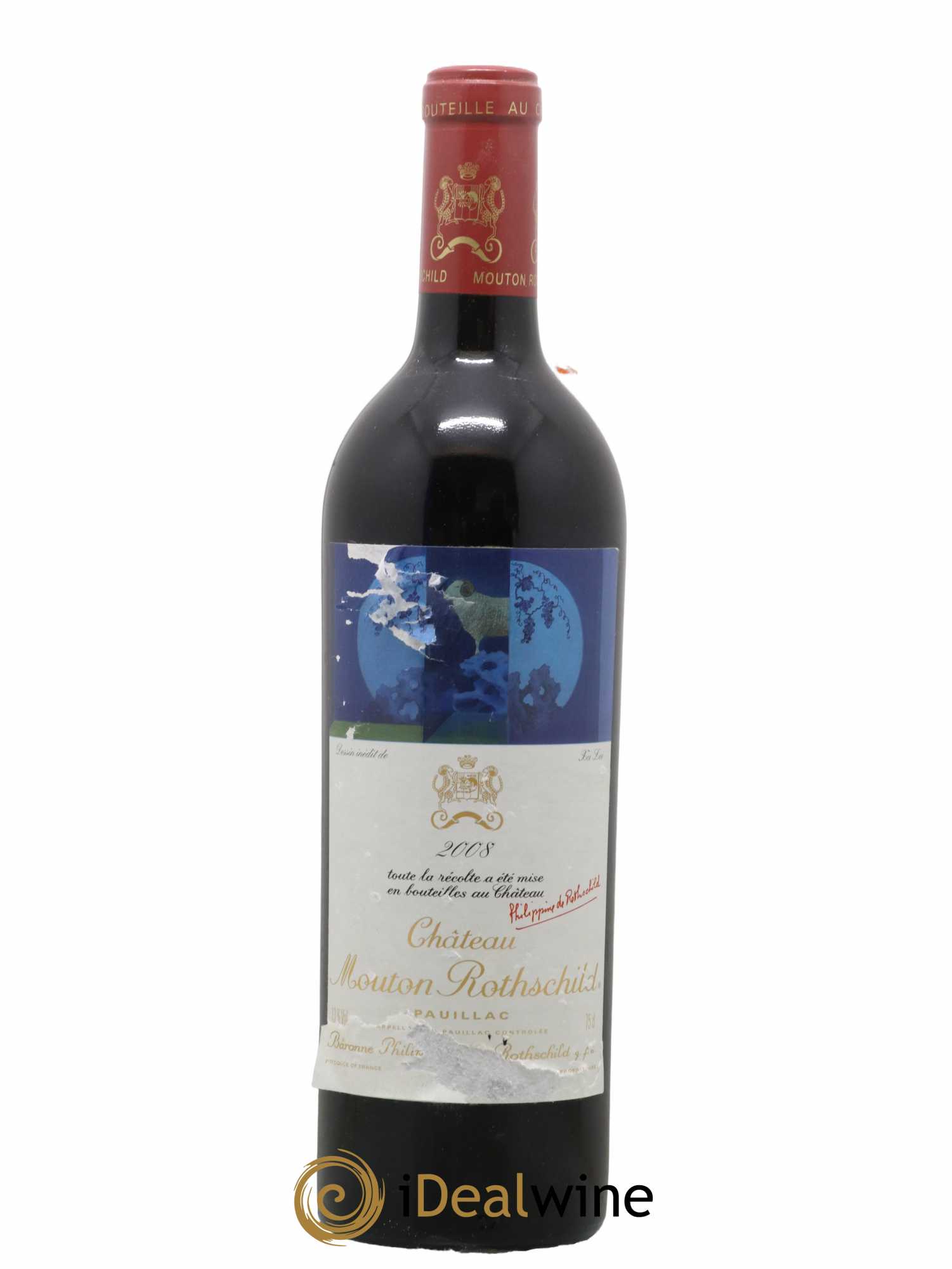Château Mouton Rothschild 1er Grand Cru Classé 2008 - Lot of 1 bottle - 0