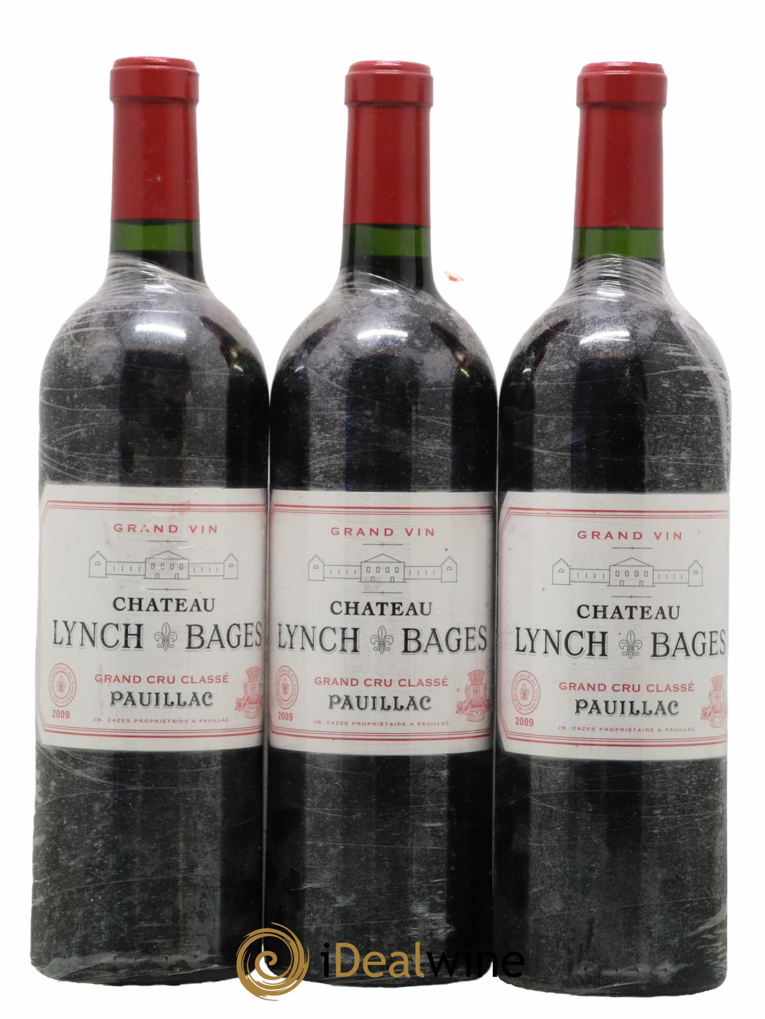 Château Lynch Bages 5ème Grand Cru Classé 2009 - Lot de 3 bouteilles - 0
