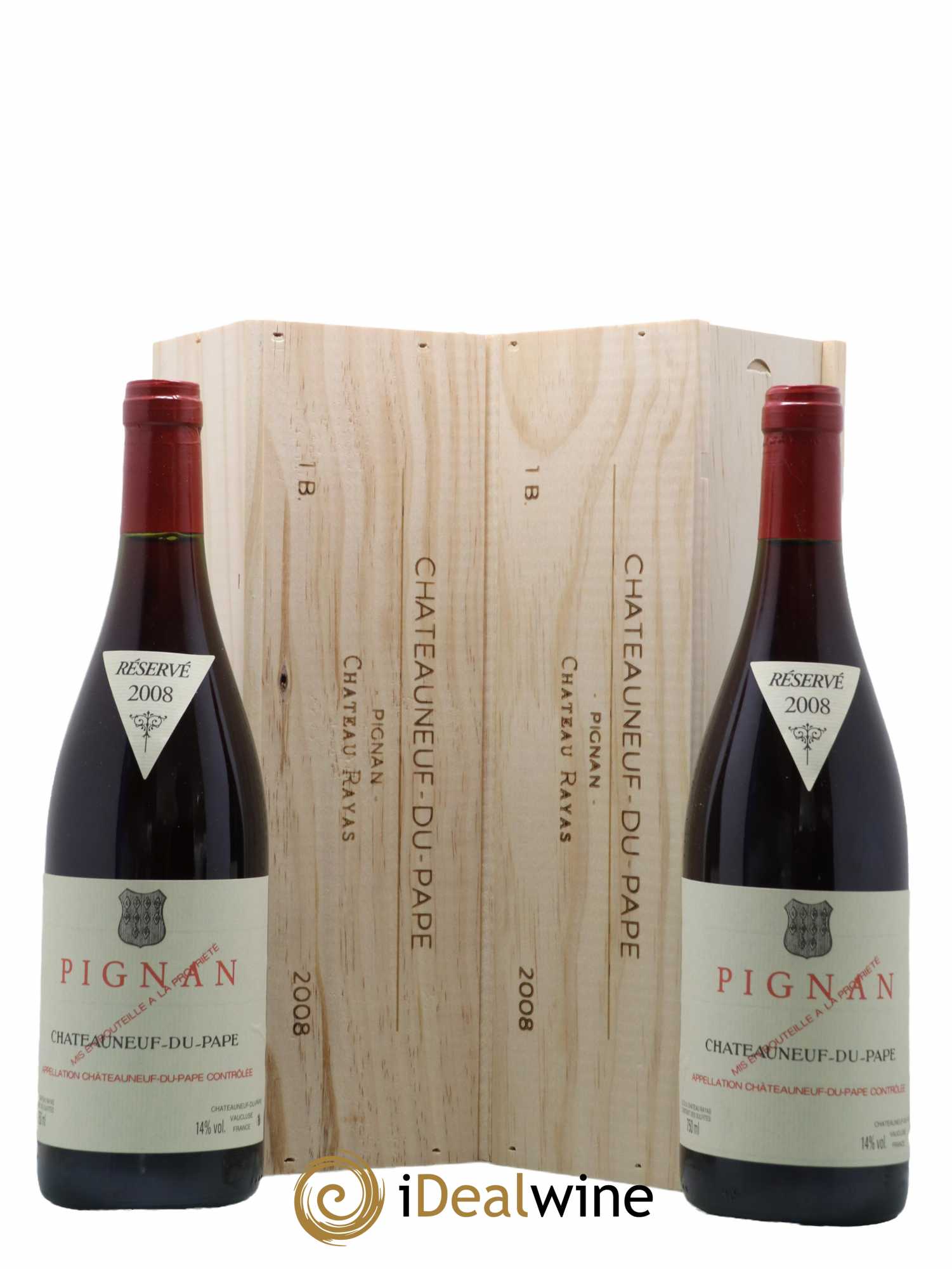Châteauneuf-du-Pape Domaine de Pignan 2008 - Lot de 2 bouteilles - 0