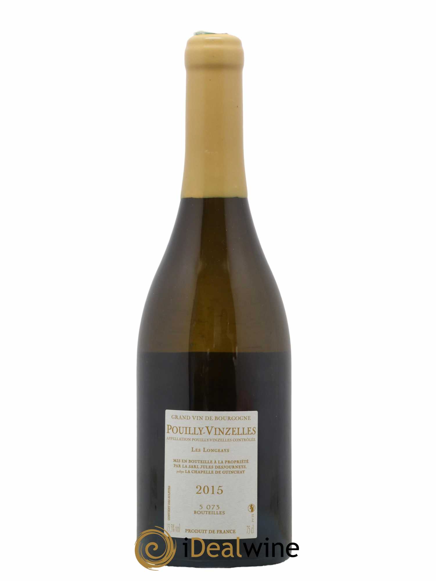 Pouilly-Vinzelles Les Longeays Jules Desjourneys 2015 - Lot de 1 bouteille - 1