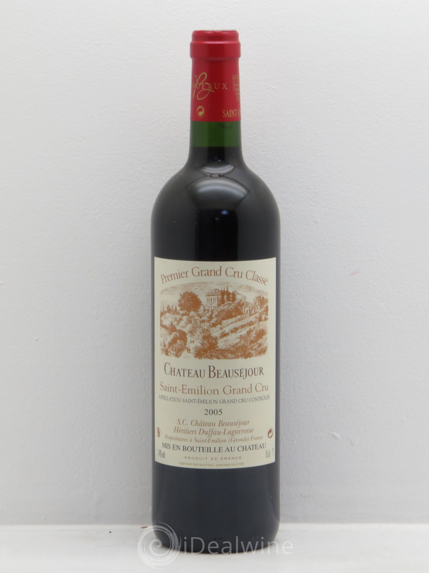 Château Beauséjour (Duffau-Lagarrosse) 1er Grand Cru Classé B 2005 - Lot de 1 bouteille - 0