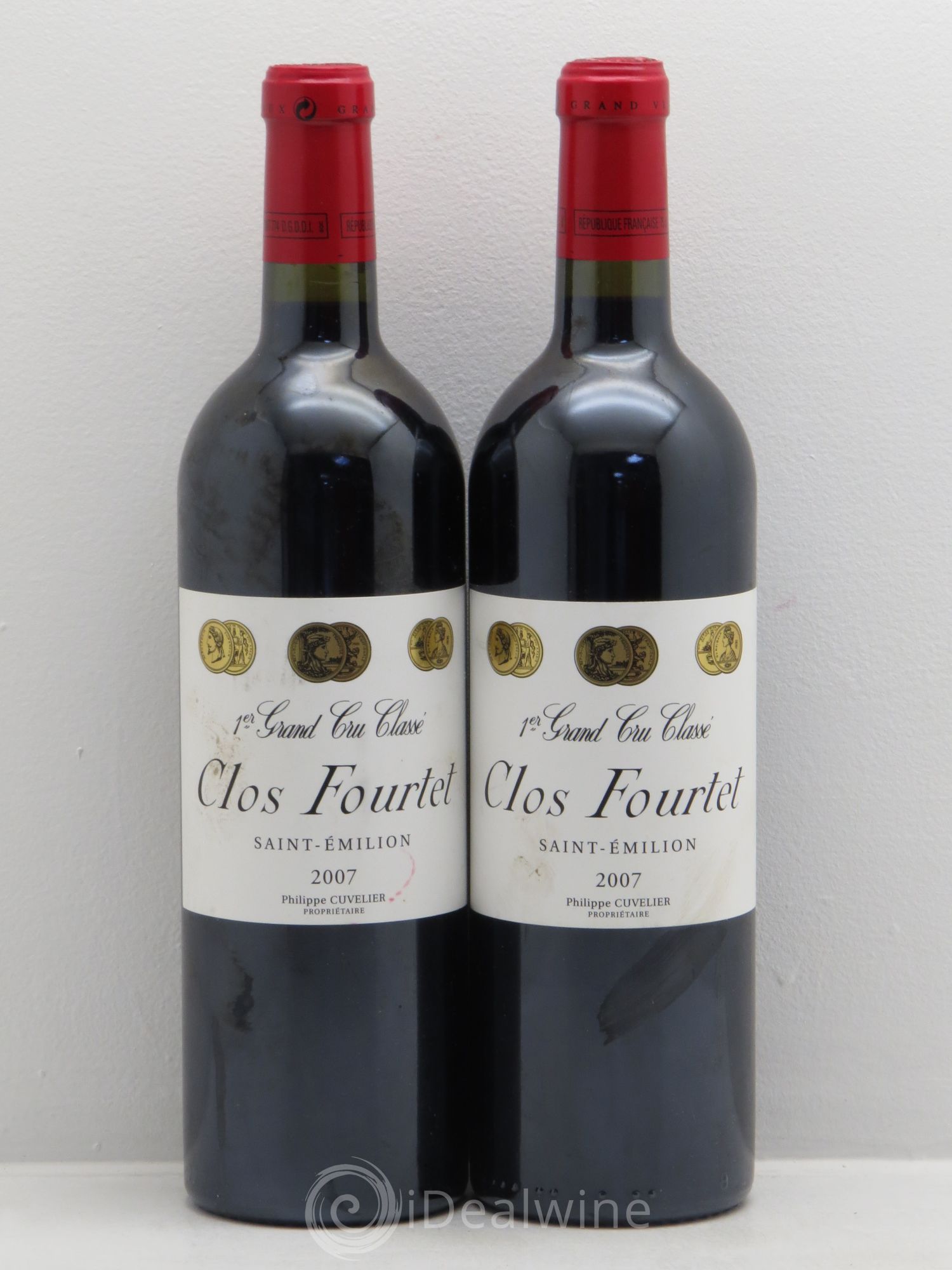 Clos Fourtet 1er Grand Cru Classé B 2007 - Lot de 2 bouteilles - 0