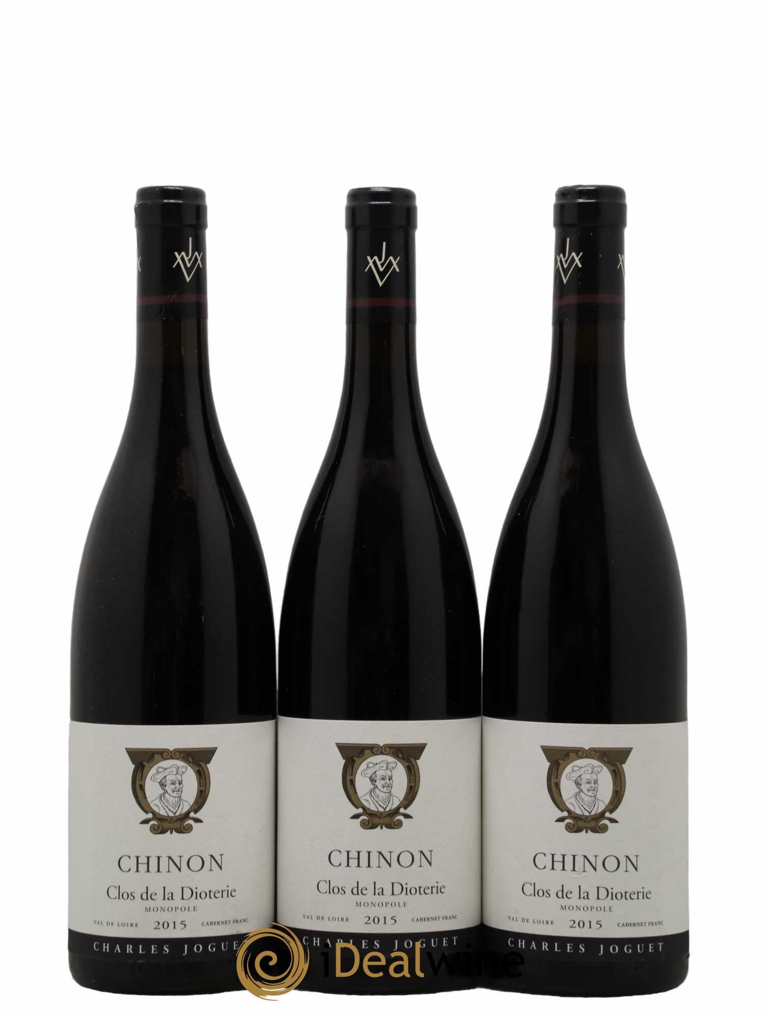Chinon Clos de La Dioterie Charles Joguet 2015 - Lot de 3 bouteilles - 0