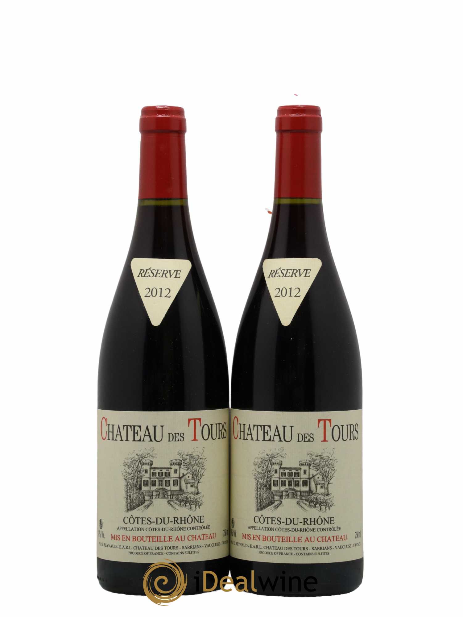 Côtes-du-Rhône Château des Tours Emmanuel Reynaud 2012 - Lot de 2 bouteilles - 0