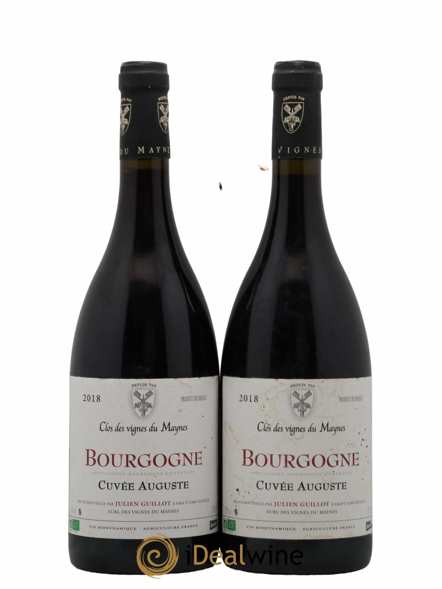 Bourgogne Cuvée Auguste Les Vignes du Maynes 2018 - Lot de 2 bouteilles - 0