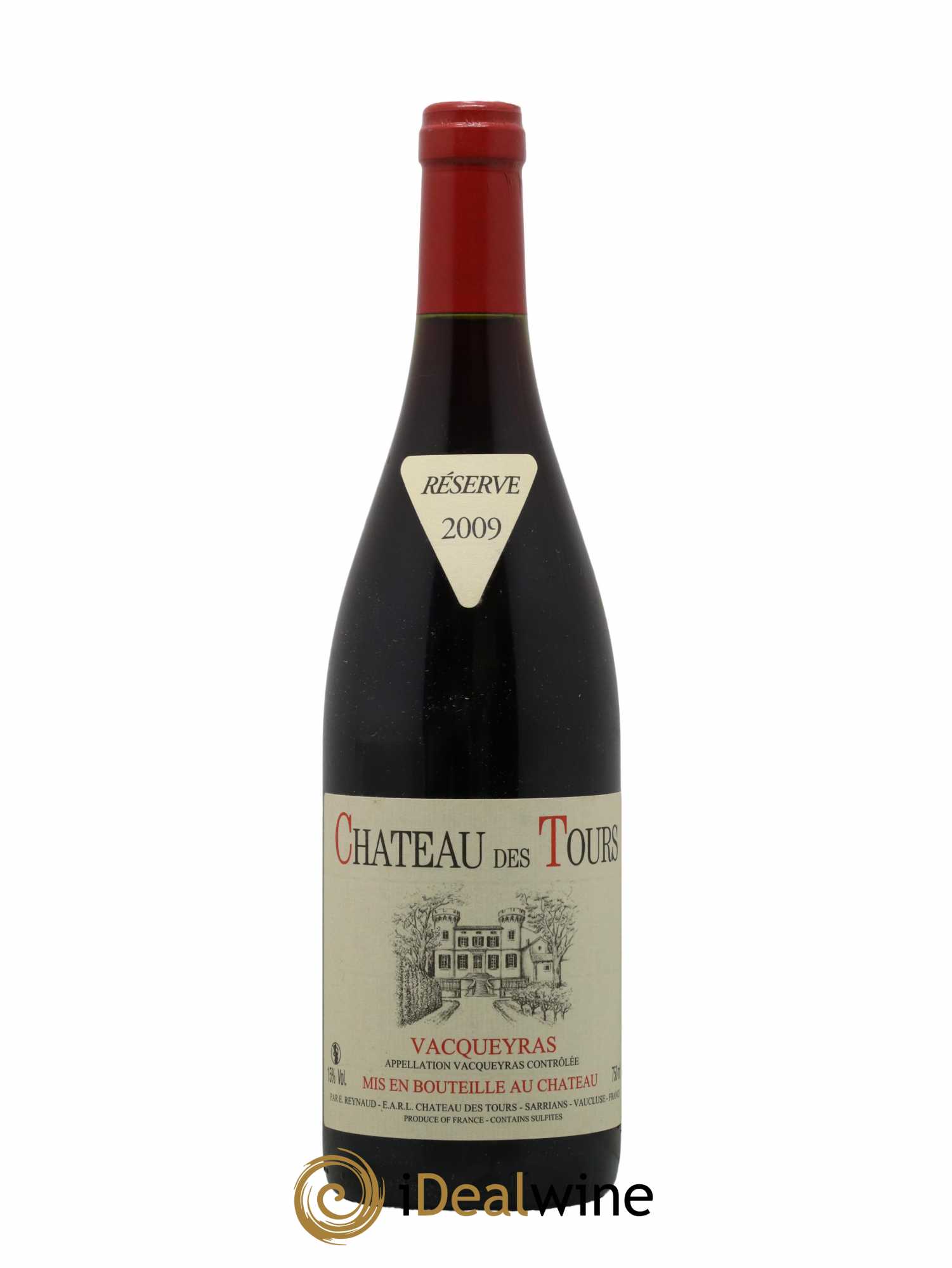 Vacqueyras Château des Tours Emmanuel Reynaud 2009 - Lot de 1 bouteille - 0