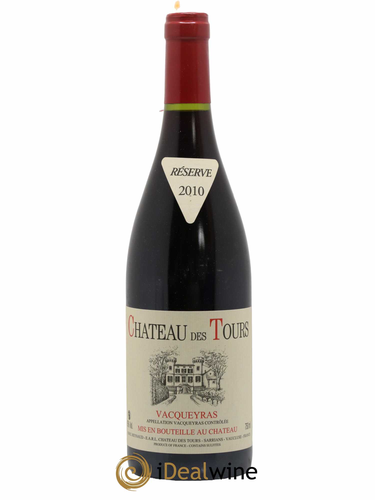 Vacqueyras Château des Tours Emmanuel Reynaud 2010 - Lot de 1 bouteille - 0