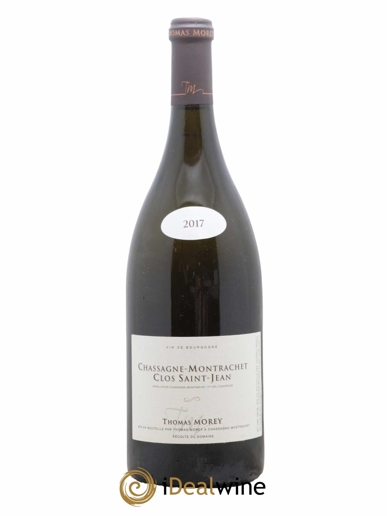Chassagne-Montrachet 1er Cru Clos Saint-Jean Thomas Morey 2017 - Lot de 1 magnum - 1