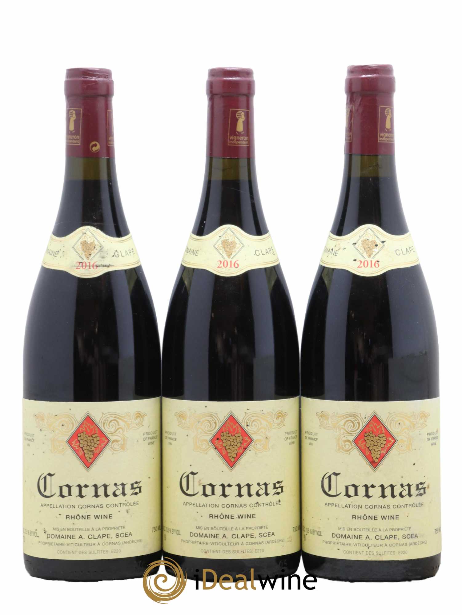 Cornas Auguste Clape 2016 - Lot de 3 bouteilles - 0