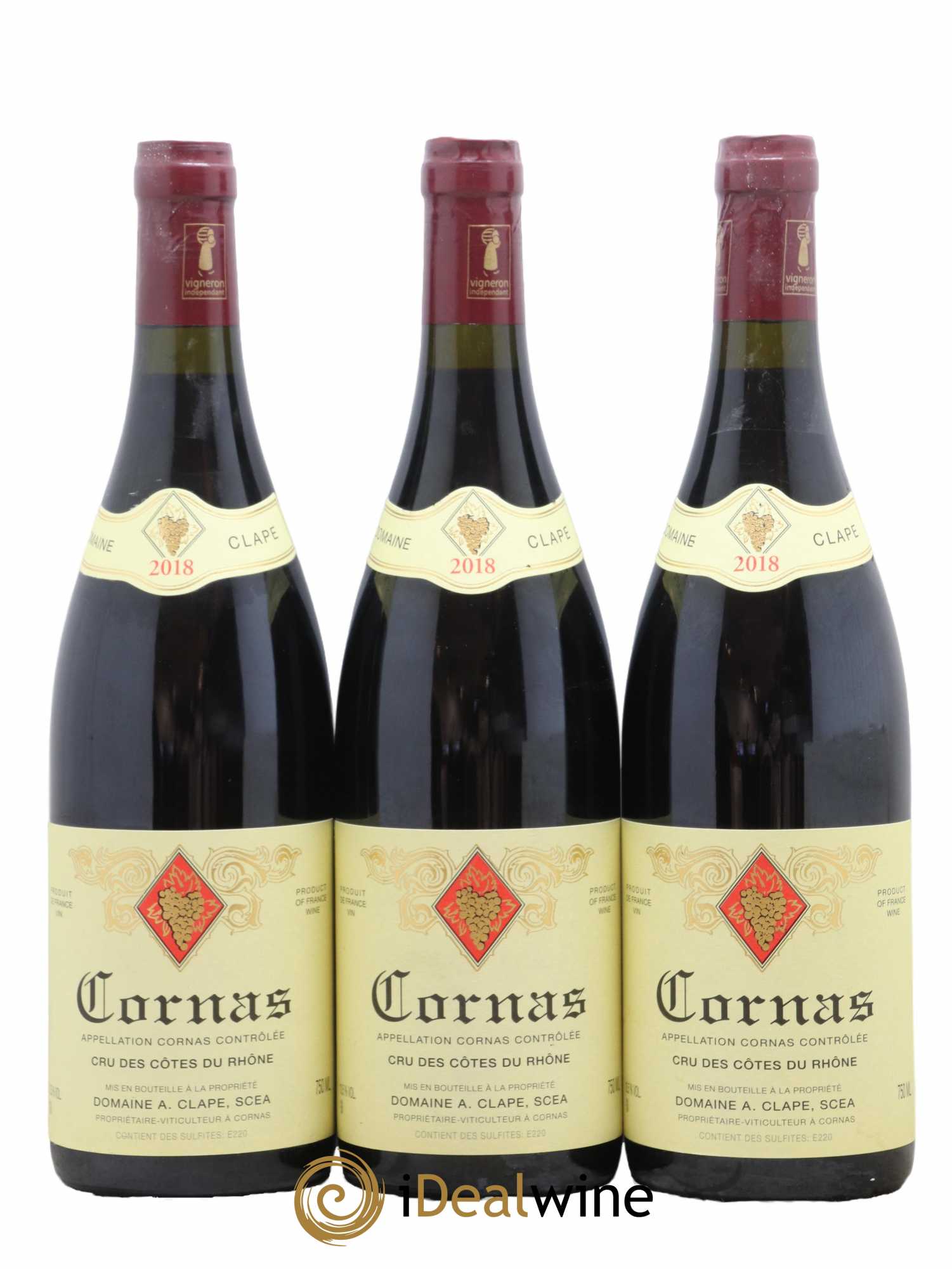 Cornas Auguste Clape 2018 - Lot de 3 bouteilles - 0