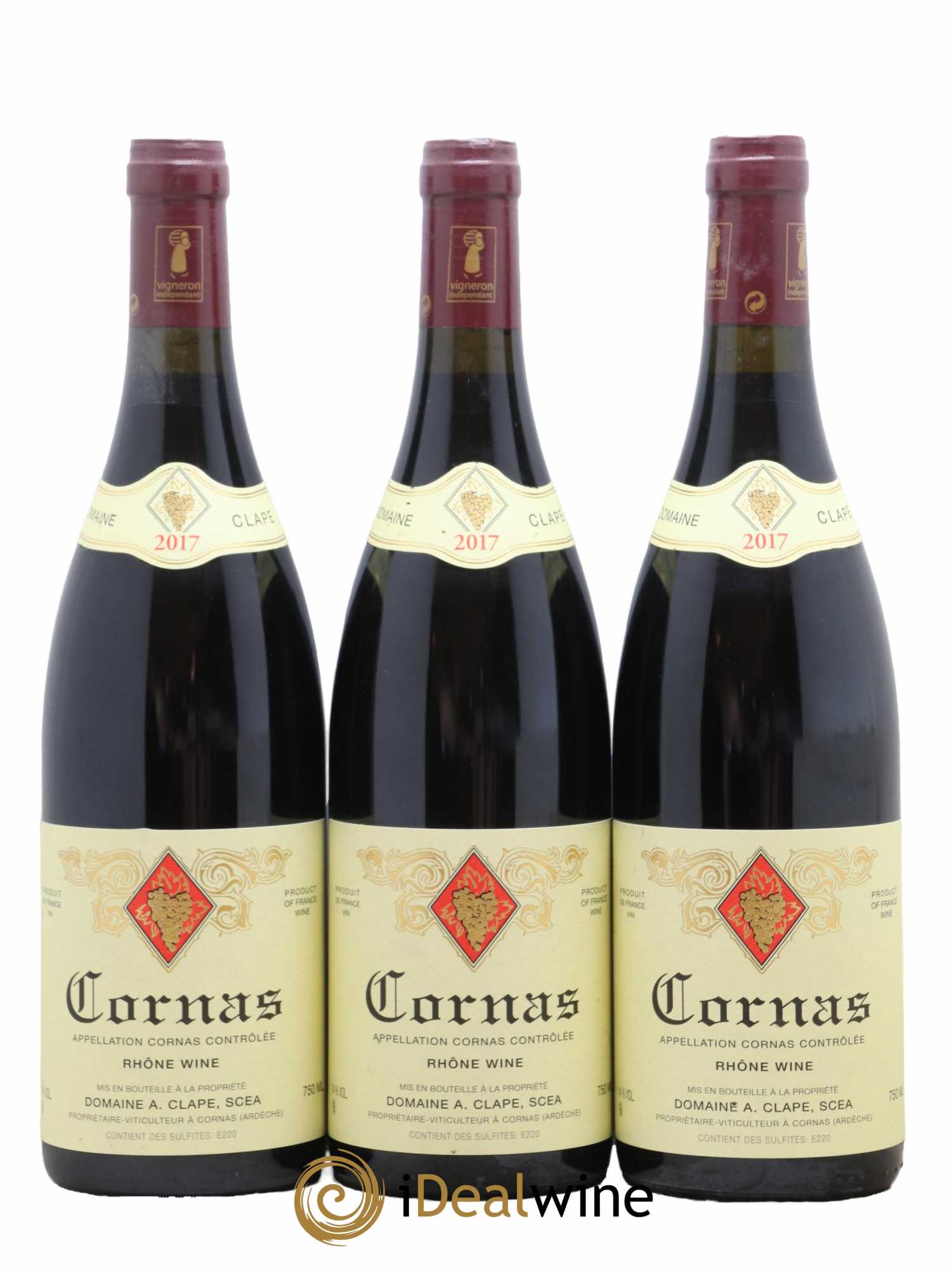 Cornas Auguste Clape 2017 - Lot de 3 bouteilles - 0