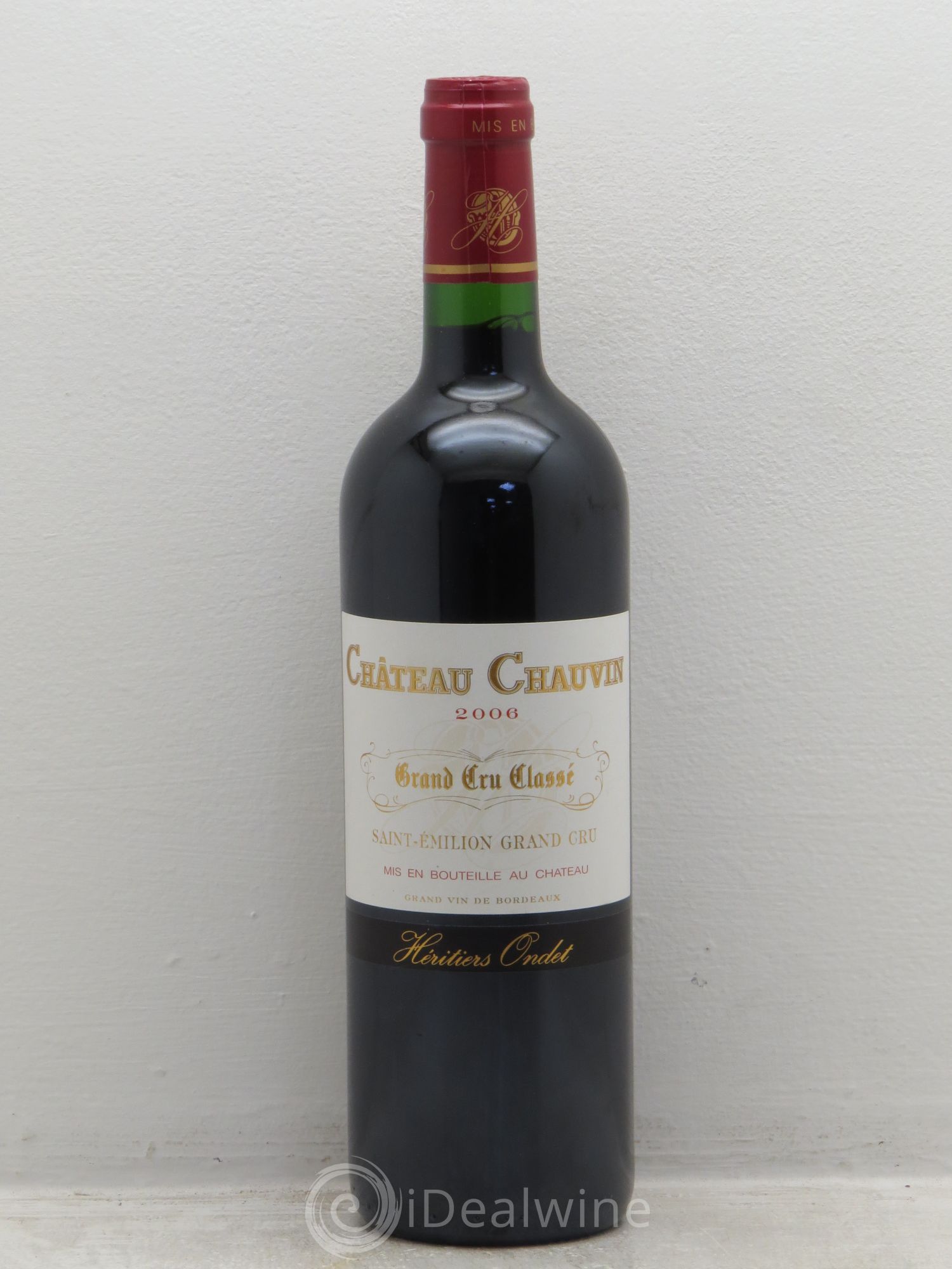 Château Chauvin Grand Cru Classé 2006 - Lot de 1 bouteille - 0