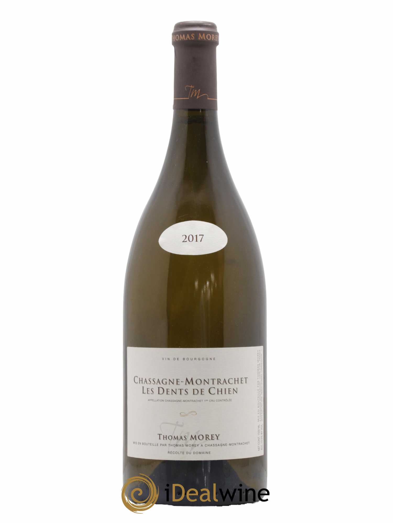 Chassagne-Montrachet 1er Cru Les Dents de Chien Thomas Morey 2017 - Lot de 1 magnum - 0