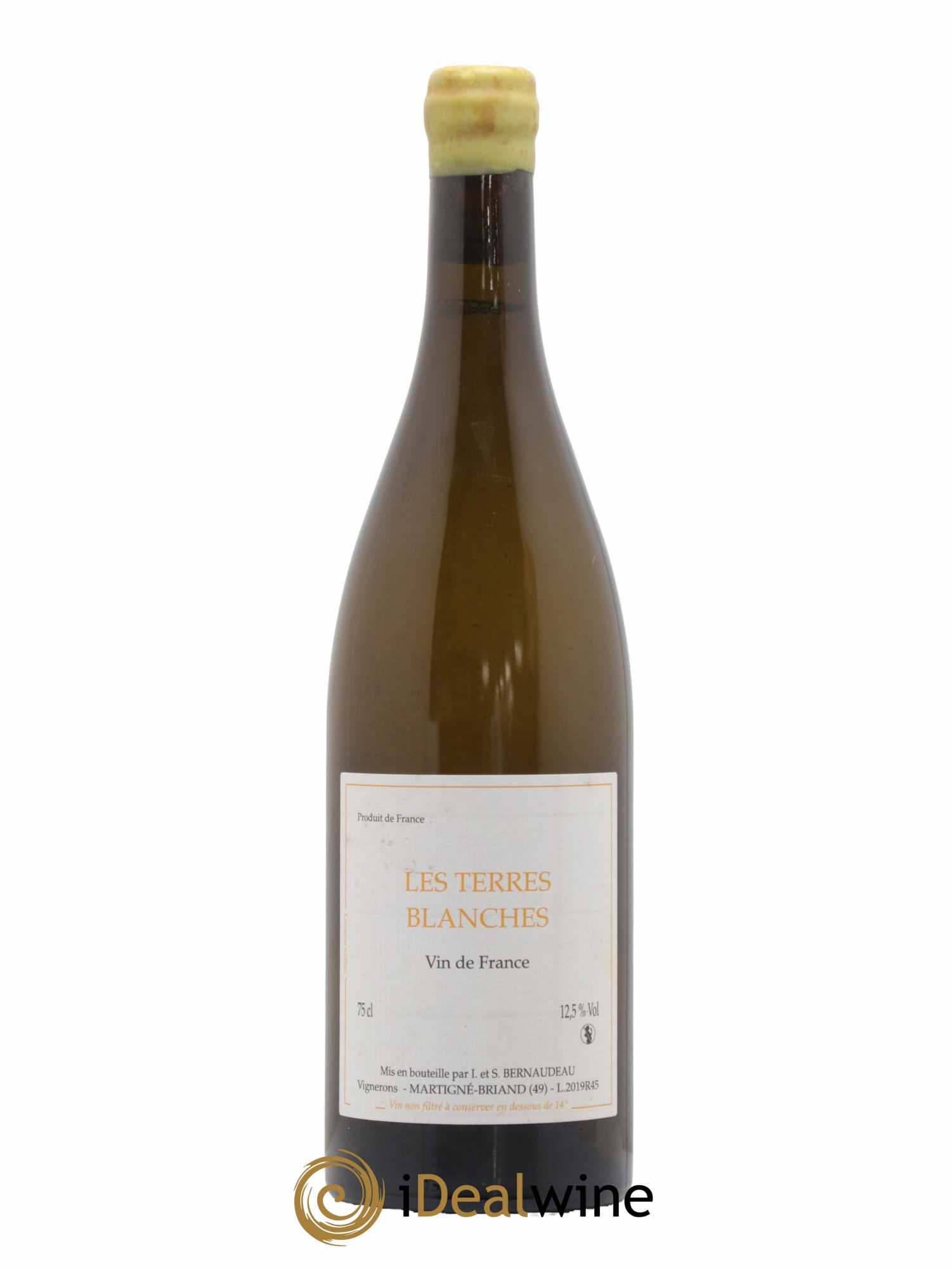 Vin de France Les Terres Blanches Stéphane Bernaudeau 2019 - Lot de 1 bouteille - 0