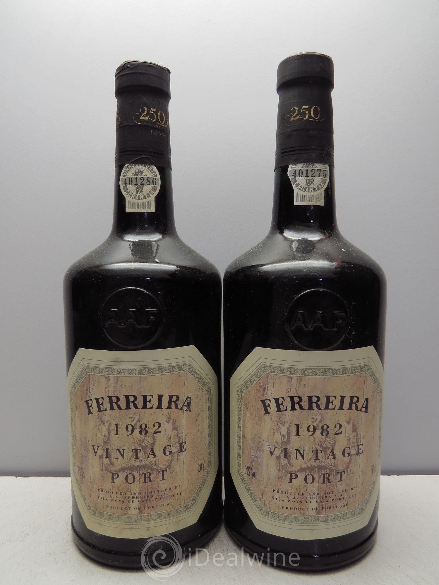 Porto null 1982 - Lot of 2 bottles - 0