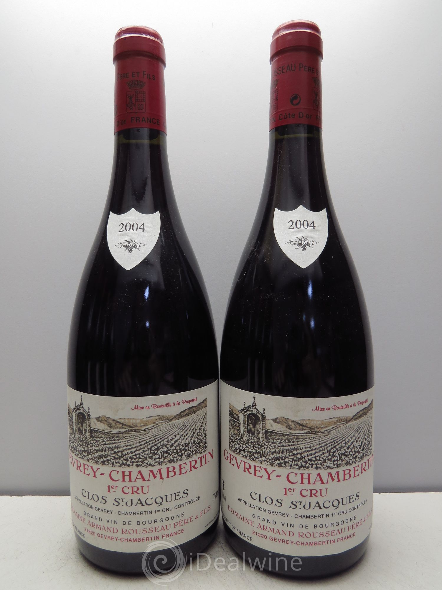 Gevrey-Chambertin 1er Cru Clos Saint-Jacques Armand Rousseau (Domaine) 2004 - Lot de 6 bouteilles - 1