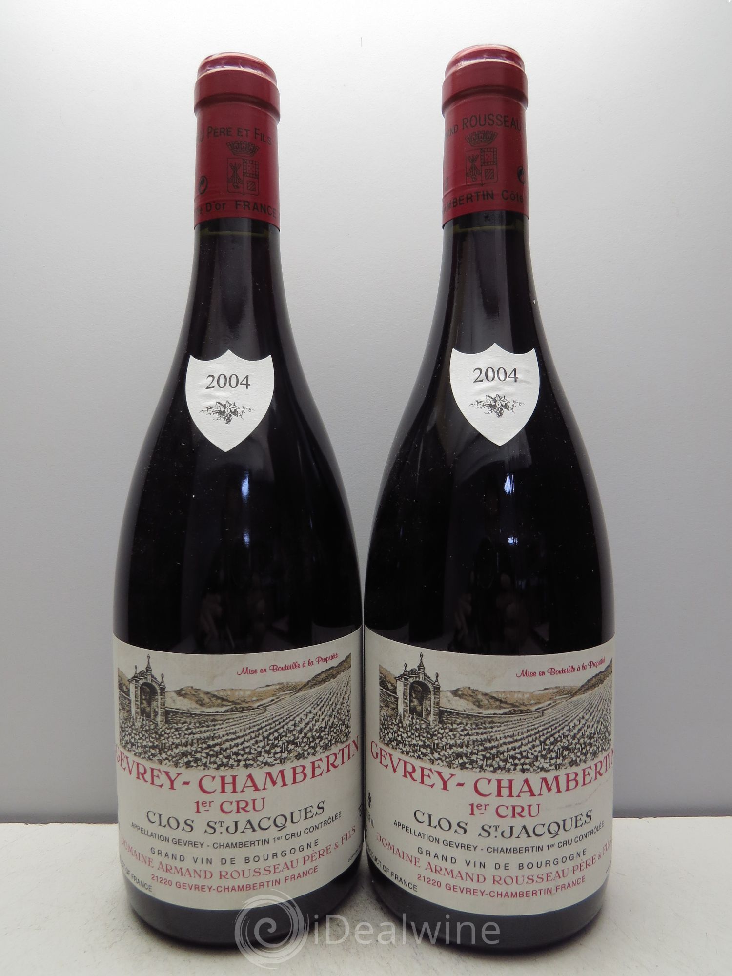 Gevrey-Chambertin 1er Cru Clos Saint-Jacques Armand Rousseau (Domaine) 2004 - Lot de 6 bouteilles - 3