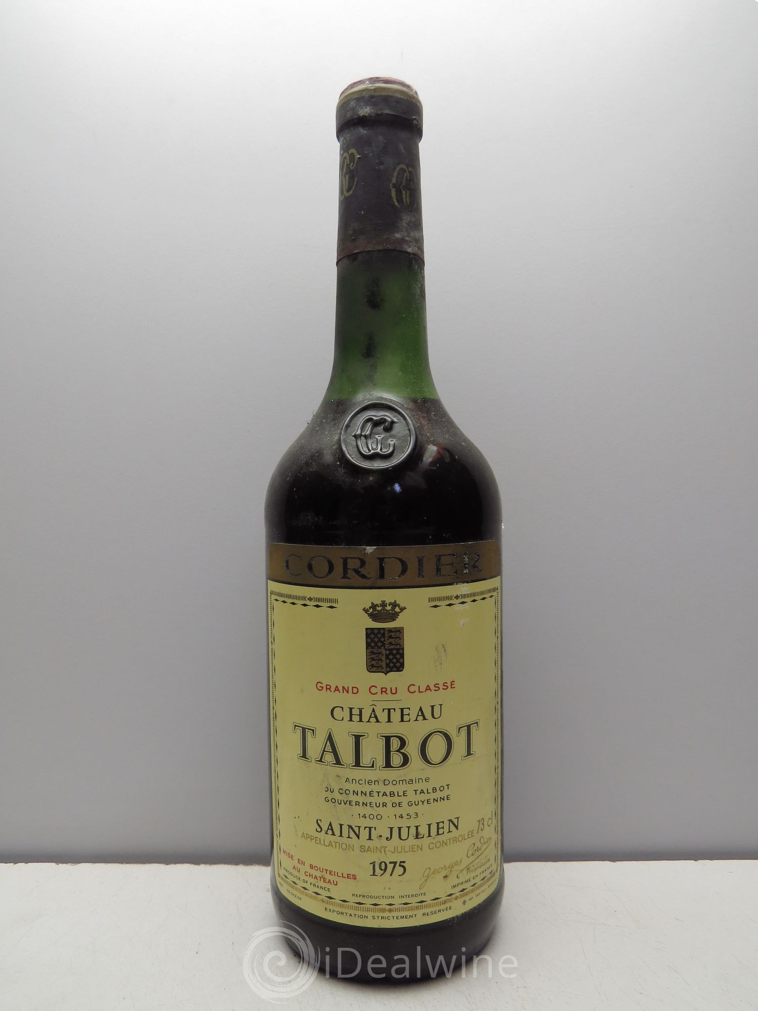 Château Talbot 4ème Grand Cru Classé 1975 - Lot de 1 bouteille - 0