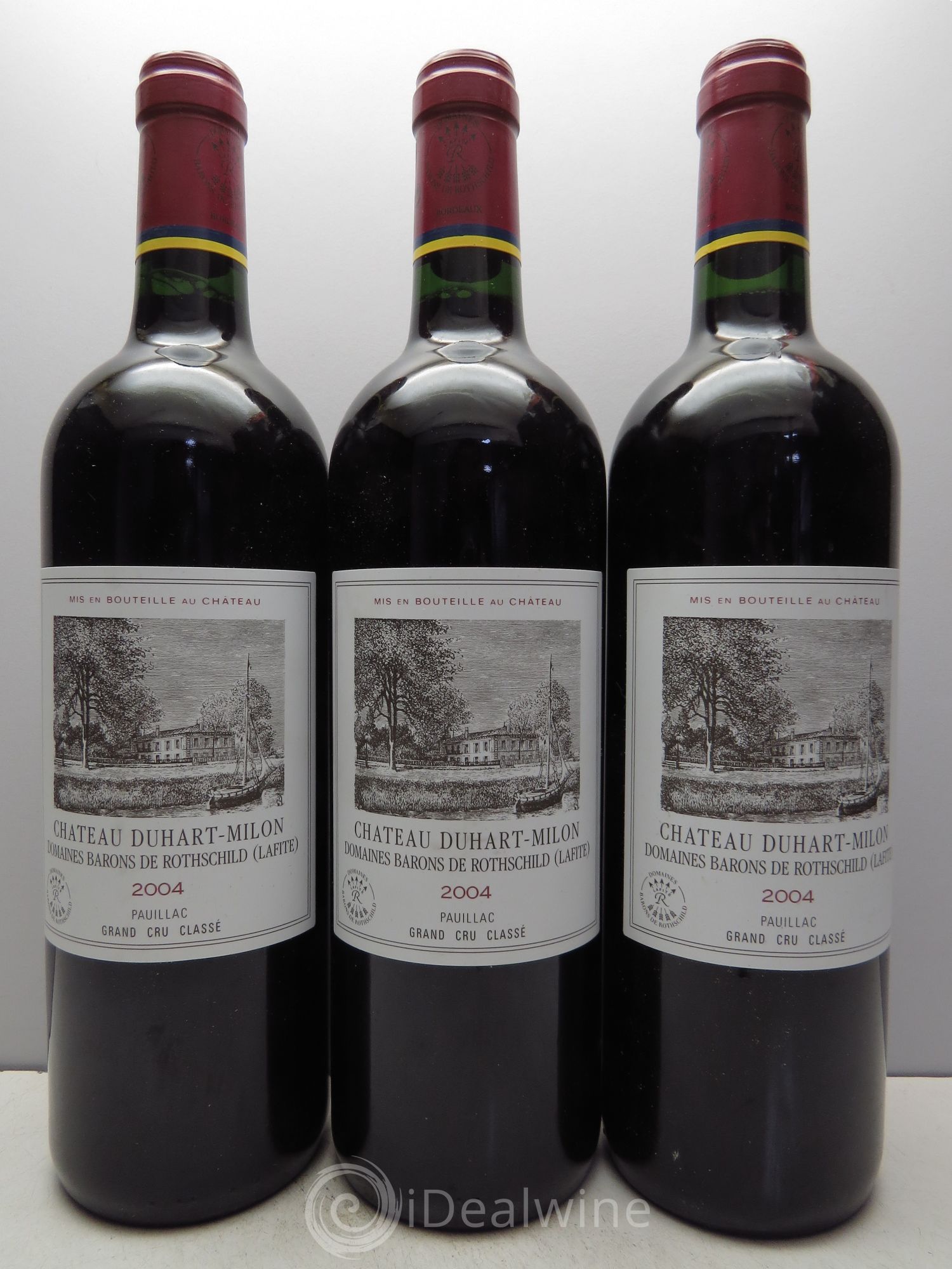 Château Duhart-Milon 4ème Grand Cru Classé 2004 - Lot de 3 bouteilles - 0