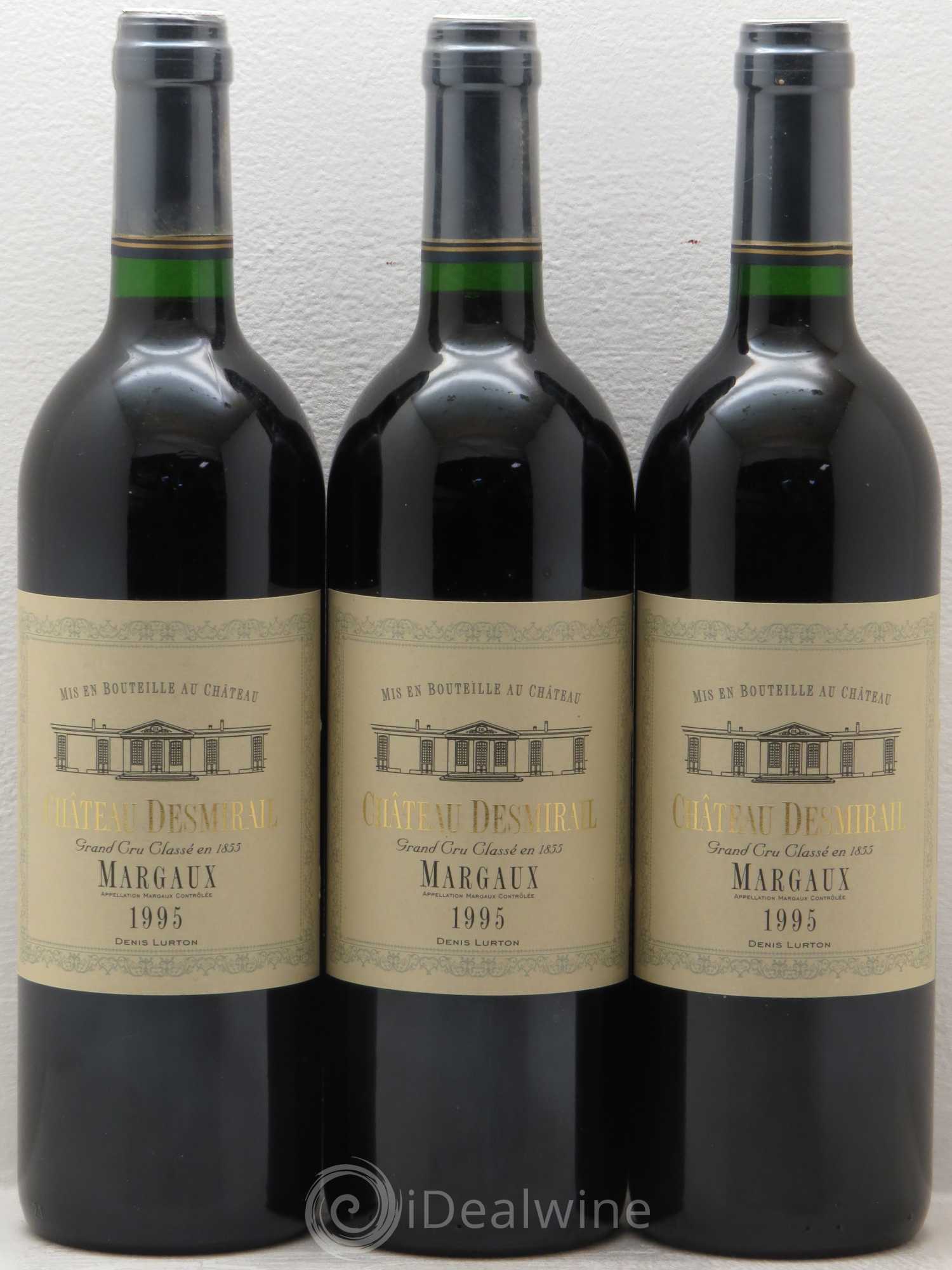 Château Desmirail 3ème Grand Cru Classé 1995 - Lot de 3 bouteilles - 0