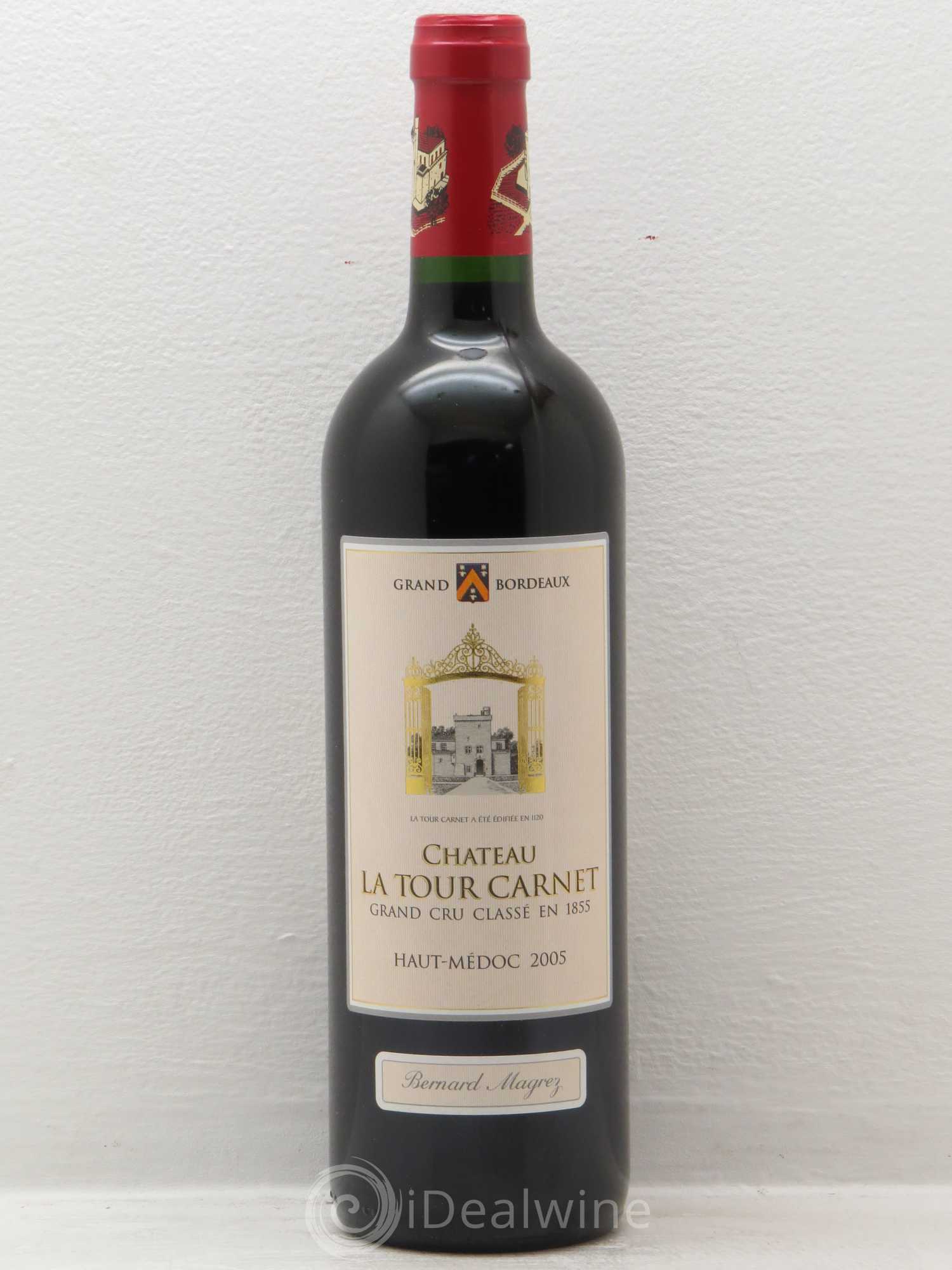 Château la Tour Carnet 4ème Grand Cru Classé 2005 - Lot de 6 bouteilles - 0