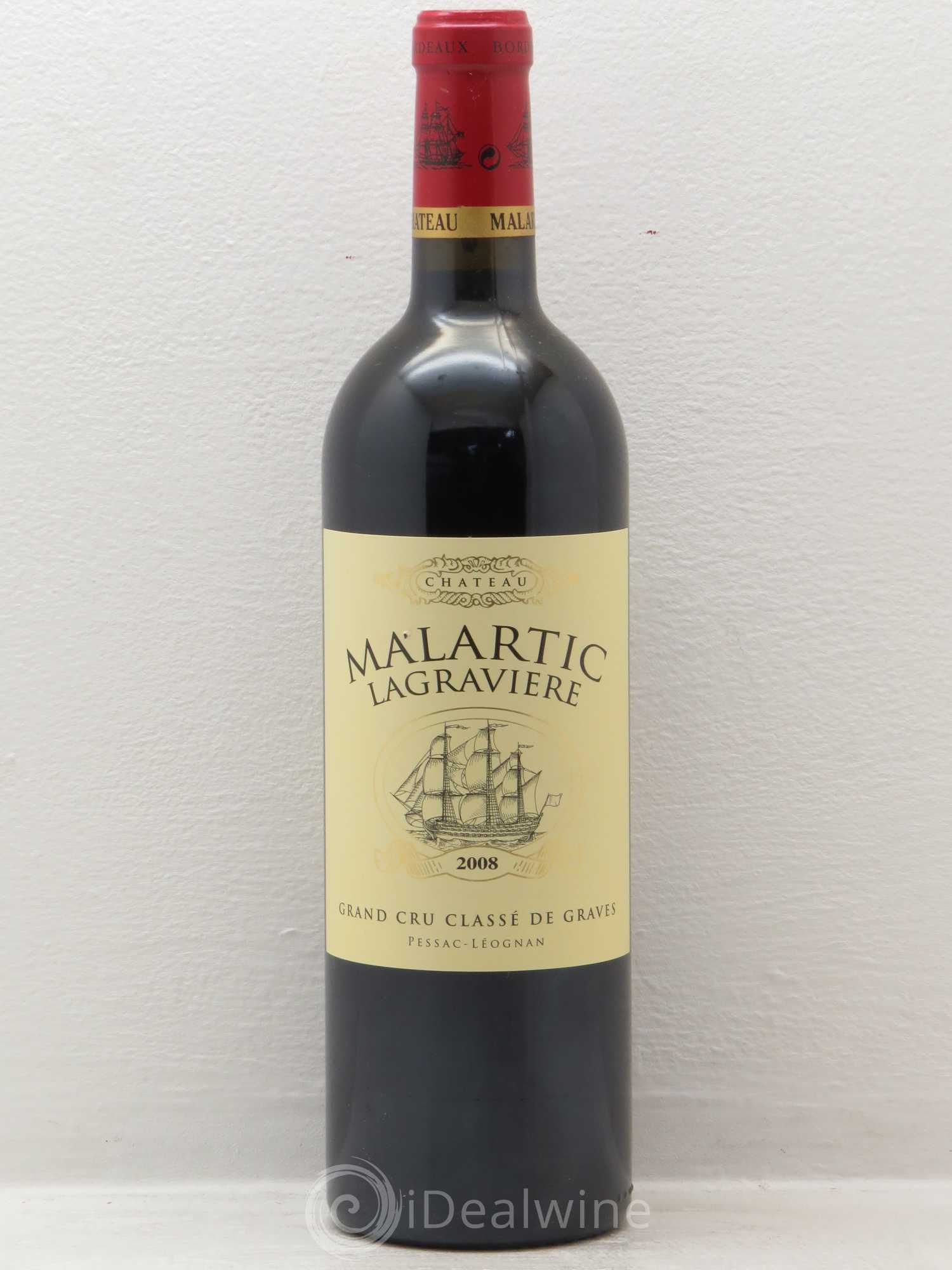 Château Malartic-Lagravière Cru Classé de Graves 2008 - Lot de 6 bouteilles - 0