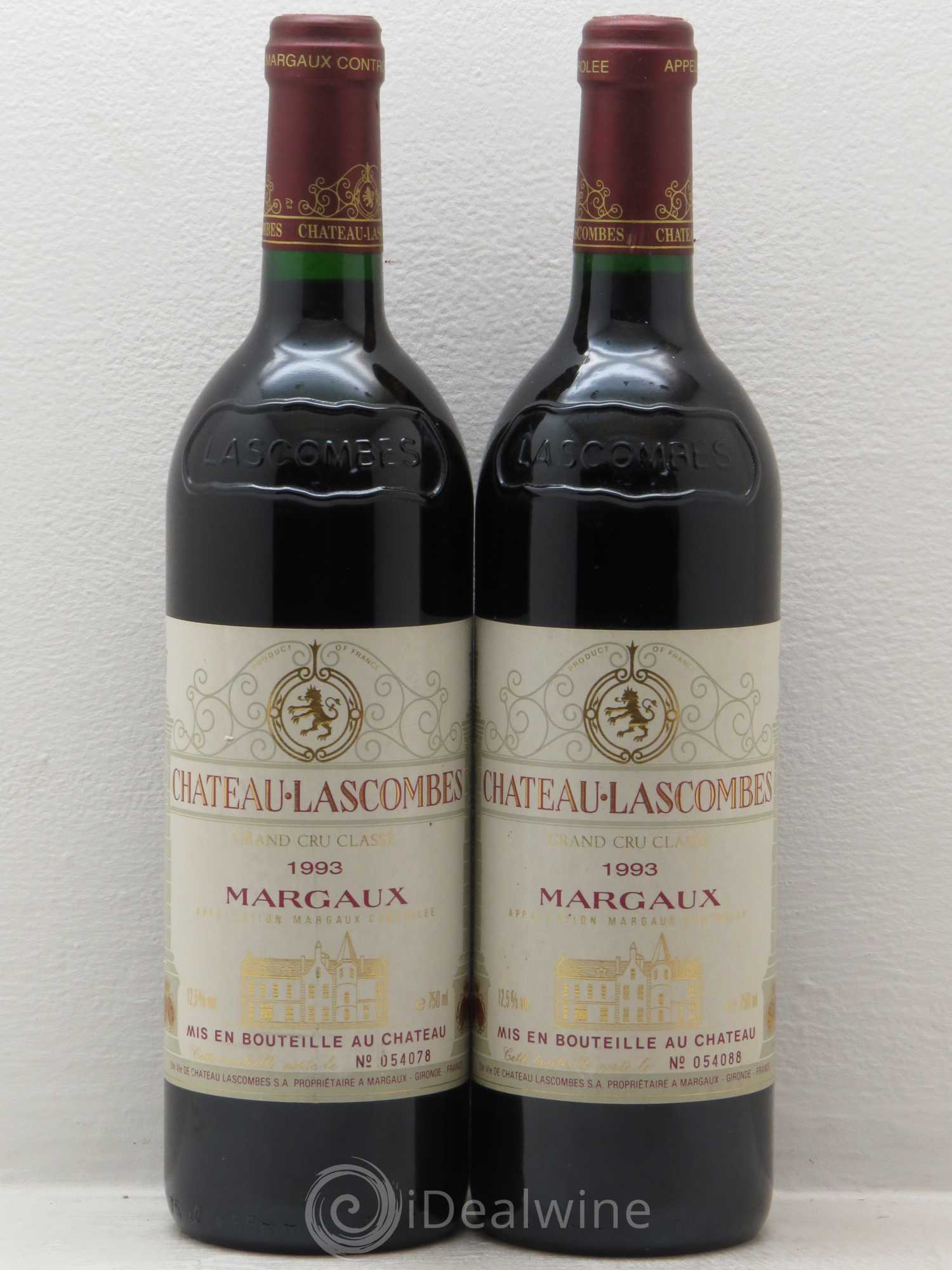 Château Lascombes 2ème Grand Cru Classé 1993 - Lot de 2 bouteilles - 0