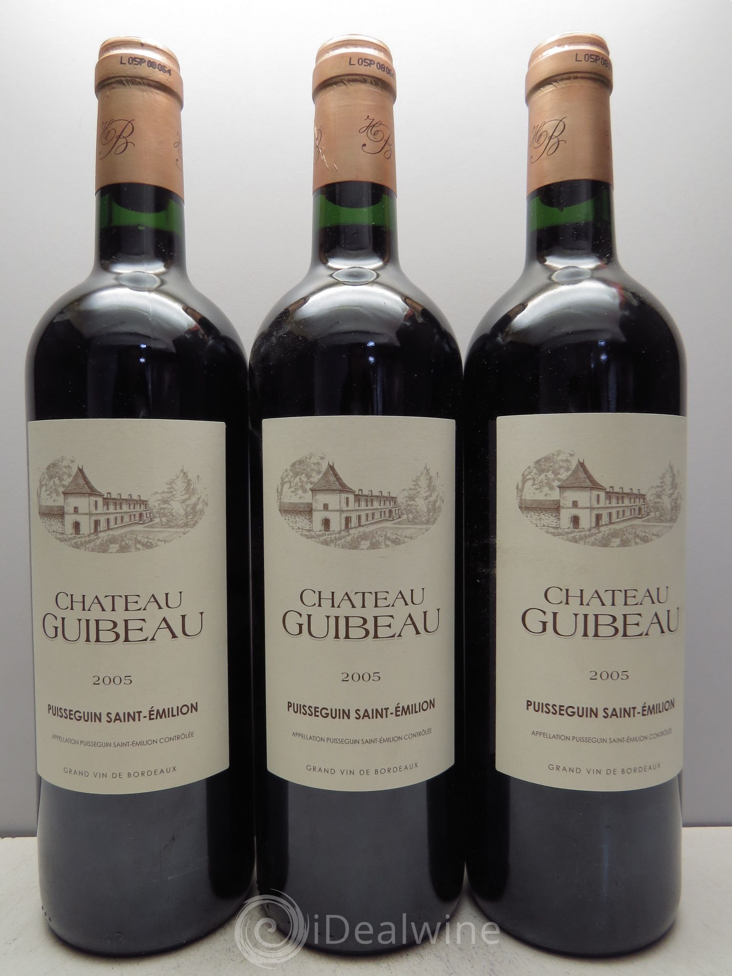 Bordeaux Château Guibeau Puisseguin Saint Emilion 2005 - Posten von 3 Flaschen - 0