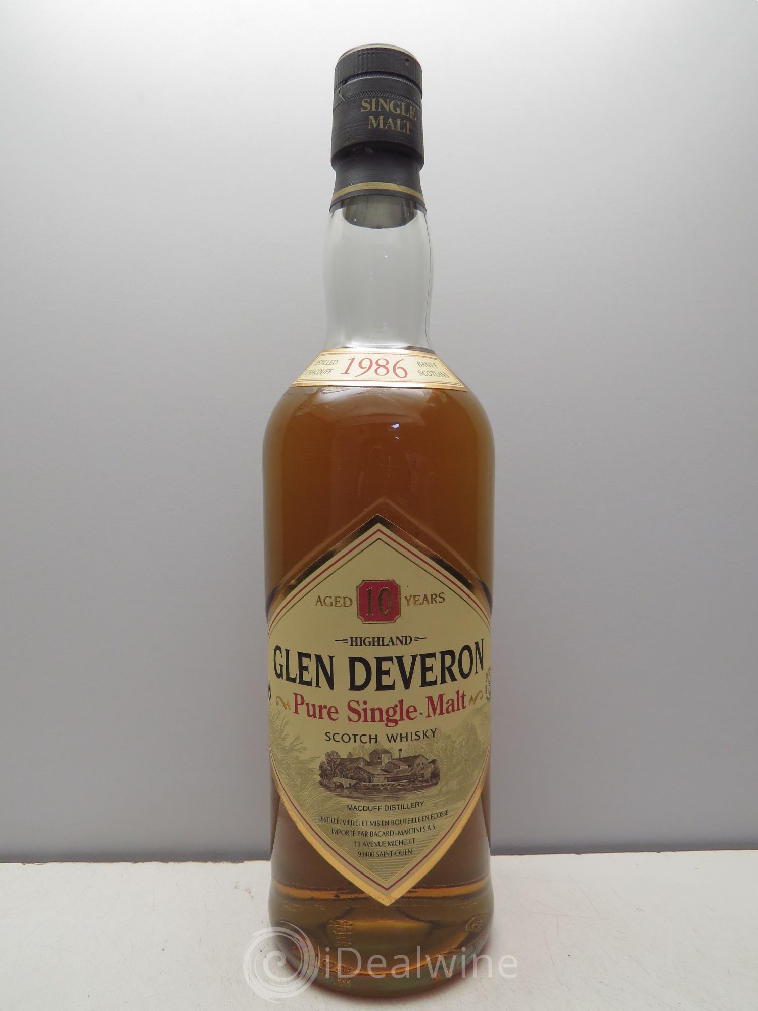 Whisky Glen Deveron 10 ans d'age 1986 - Lot de 1 bouteille - 0