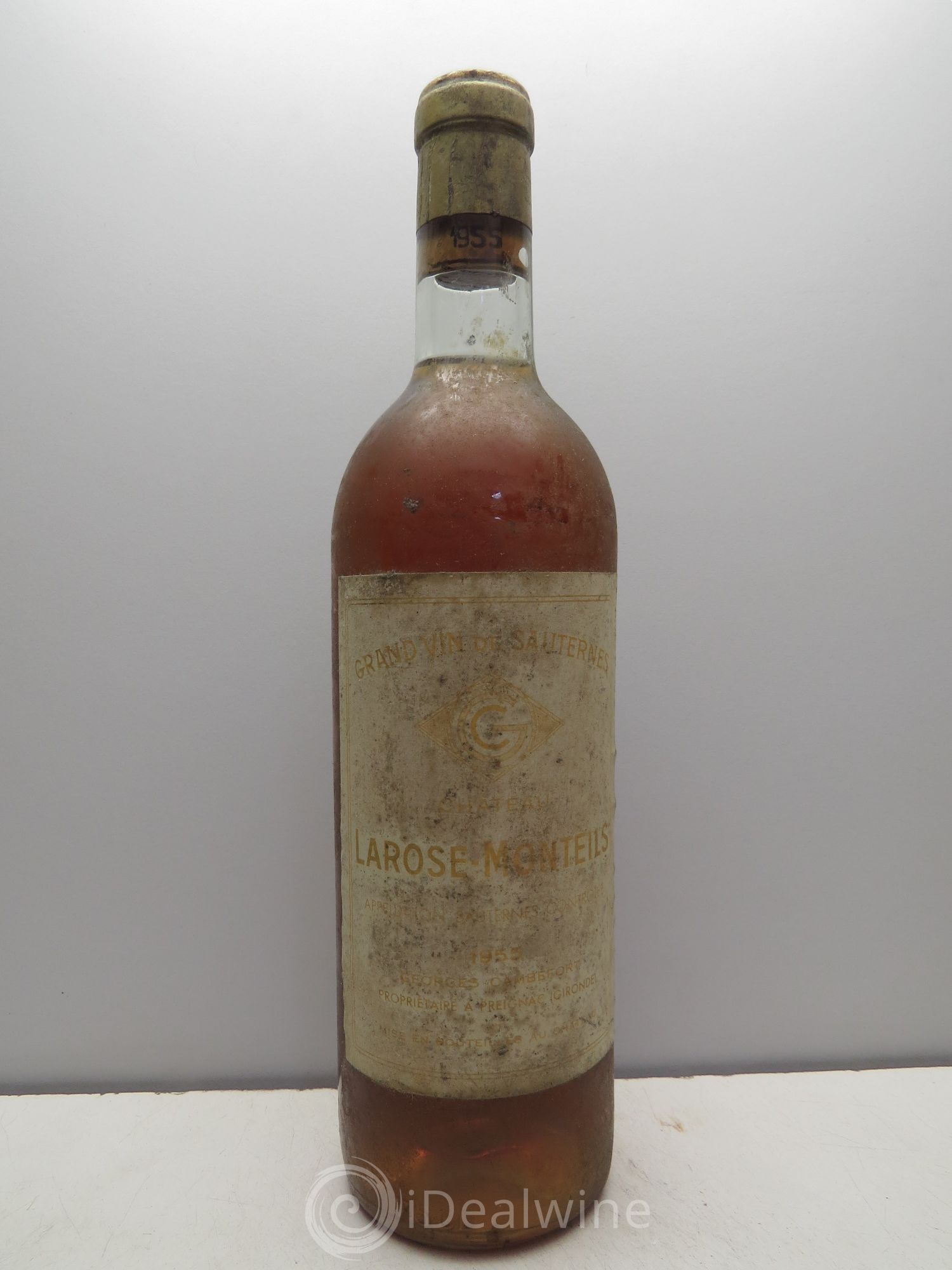 Sauternes Château Larose Monteils 1955 - Posten von 1 Flasche - 0