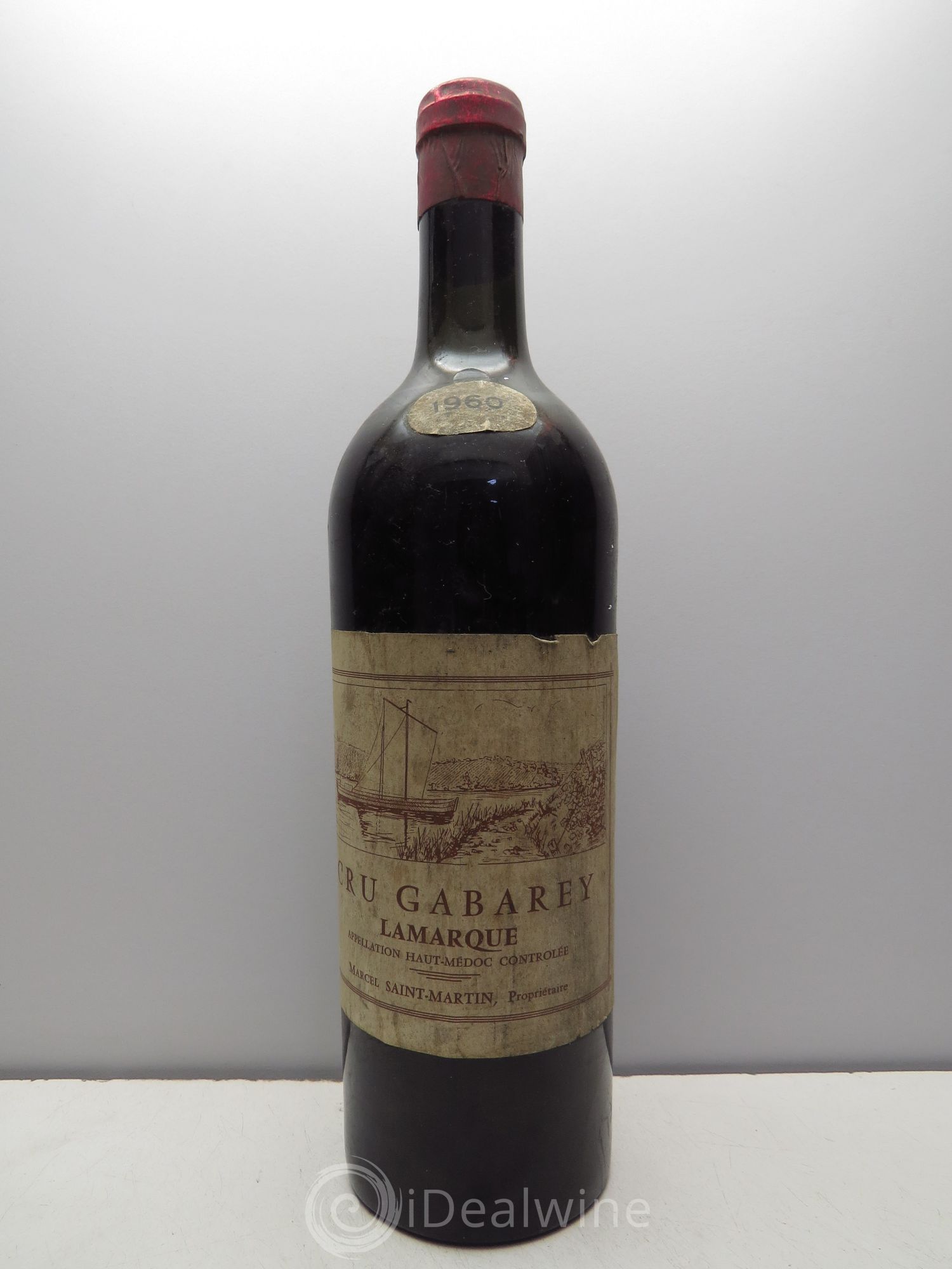 Haut Médoc Château Cru Gabarey Lamarque 1960 - Posten von 1 Flasche - 0