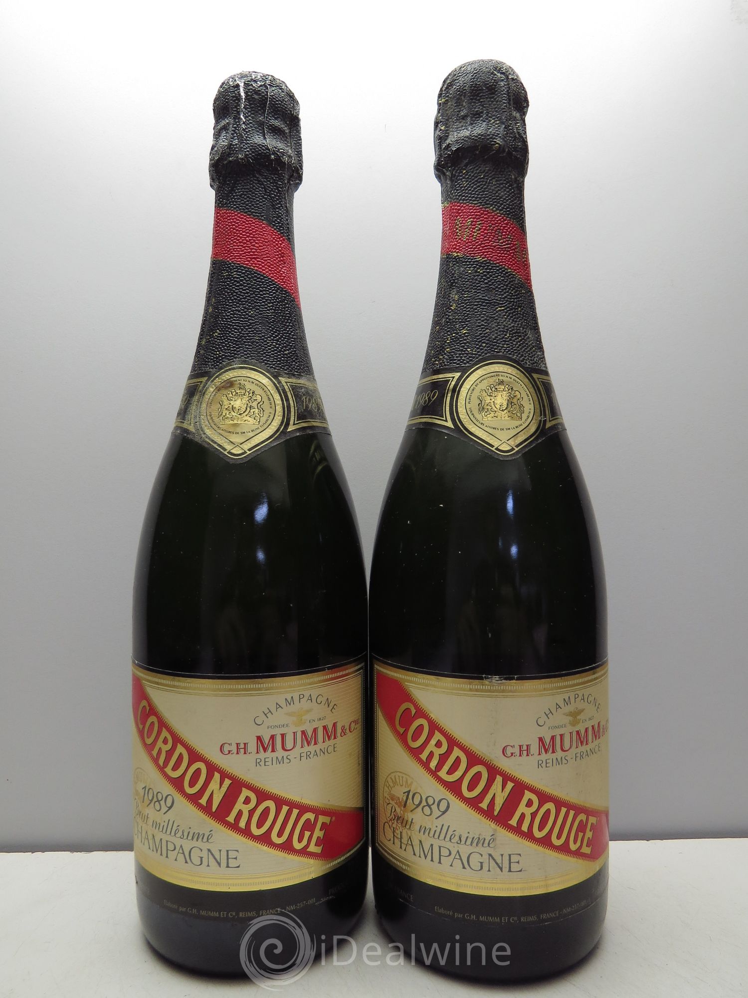 Champagne Mumm Cordon Rouge 1989 - Lot de 2 bouteilles - 0