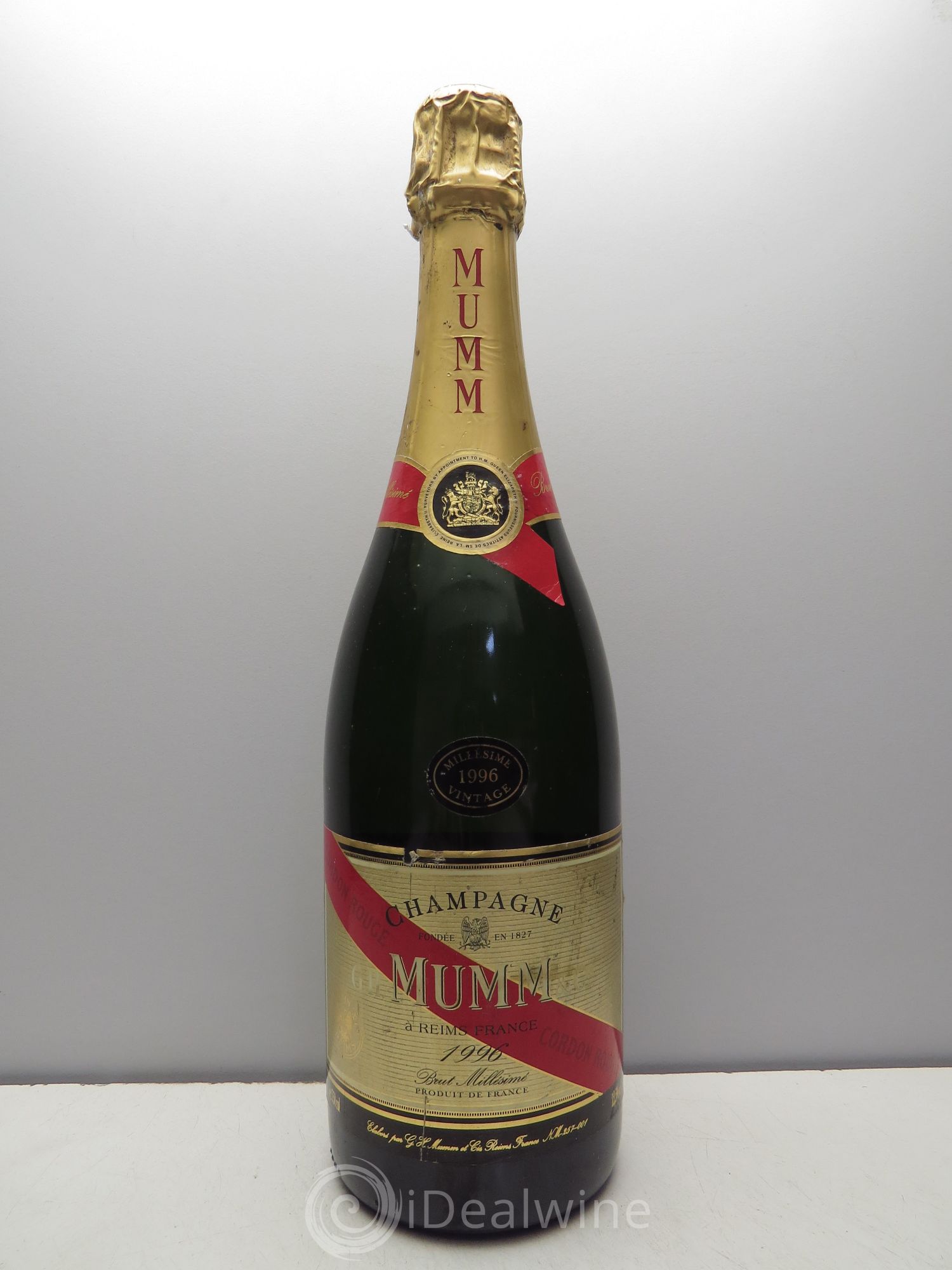 Champagne Mumm Cordon Rouge 1996 - Lot de 1 bouteille - 0
