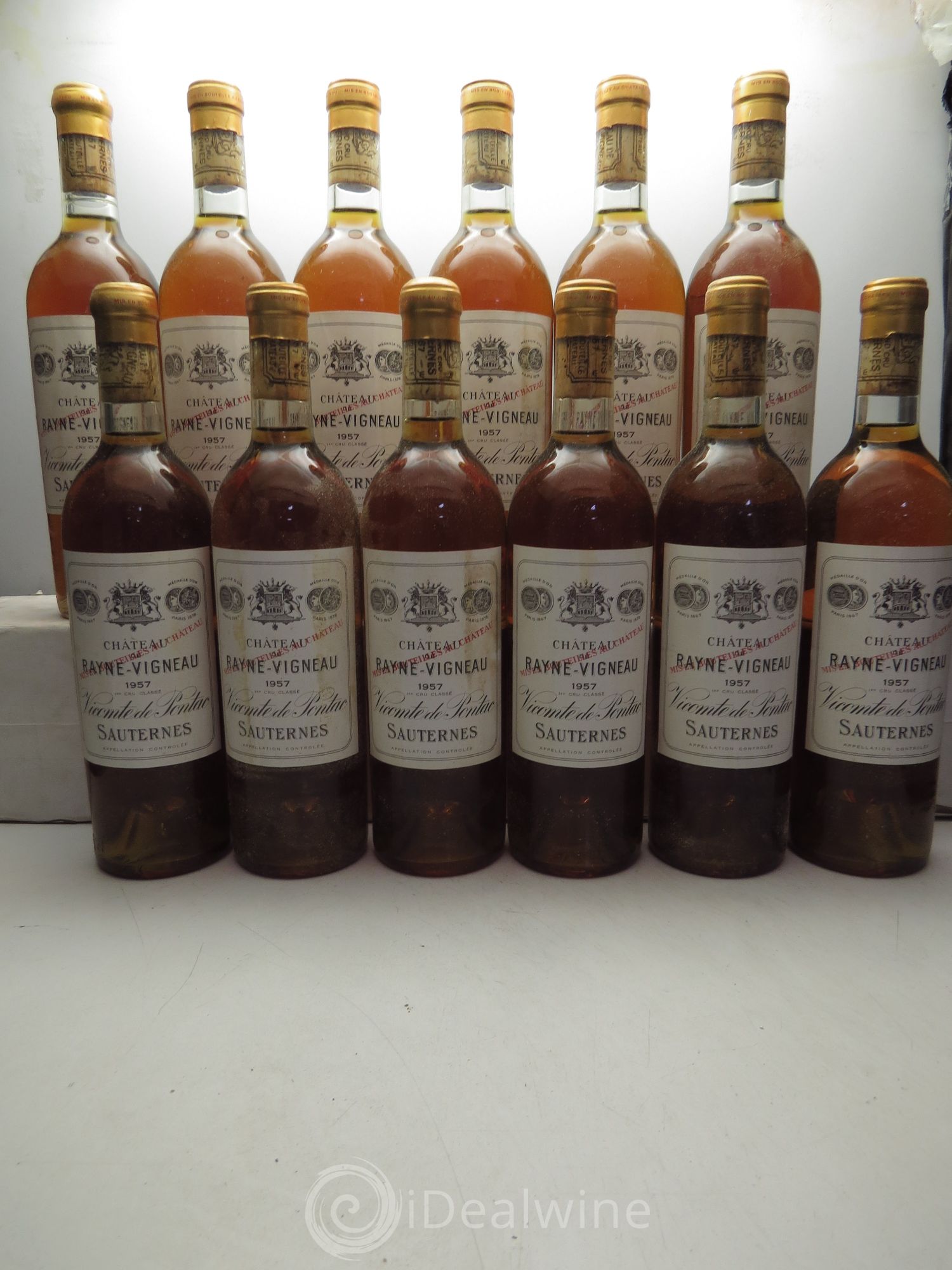 Château de Rayne Vigneau 1er Grand Cru Classé 1957 - Lotto di 12 bottiglie - 0