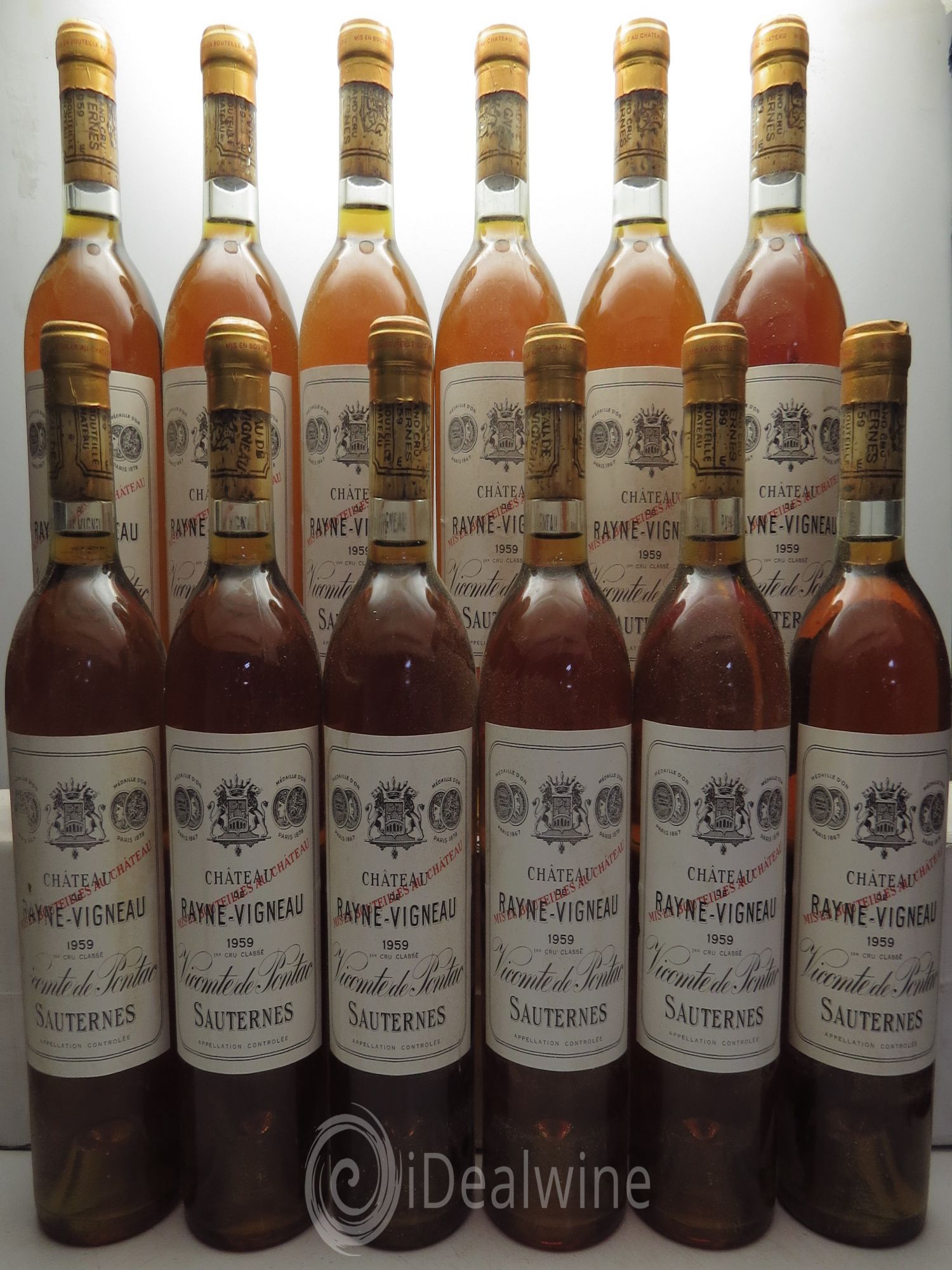 Château de Rayne Vigneau 1er Grand Cru Classé 1959 - Lotto di 12 bottiglie - 0