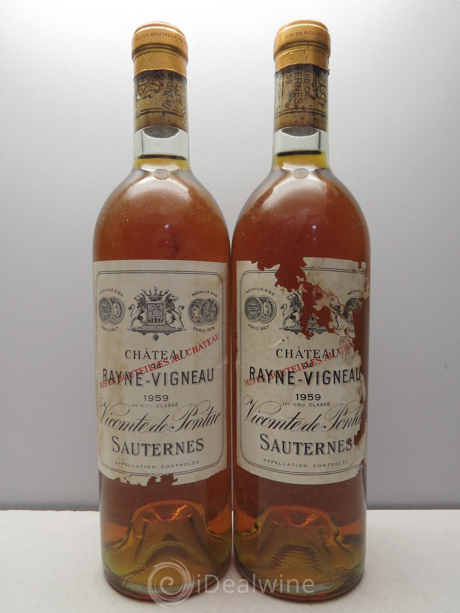 Château de Rayne Vigneau 1er Grand Cru Classé 1959 - Lotto di 12 bottiglie - 5