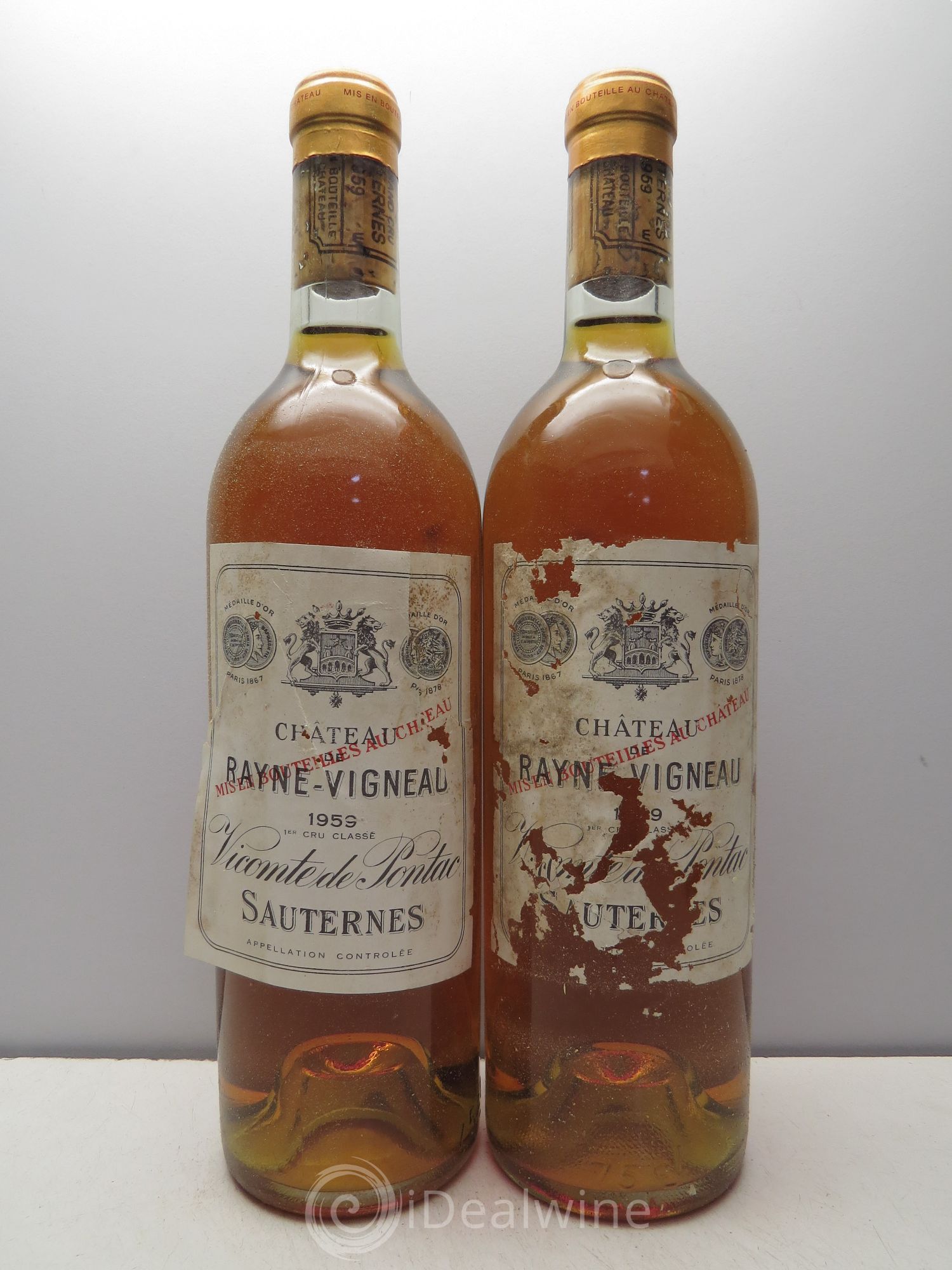 Château de Rayne Vigneau 1er Grand Cru Classé 1959 - Lotto di 12 bottiglie - 6