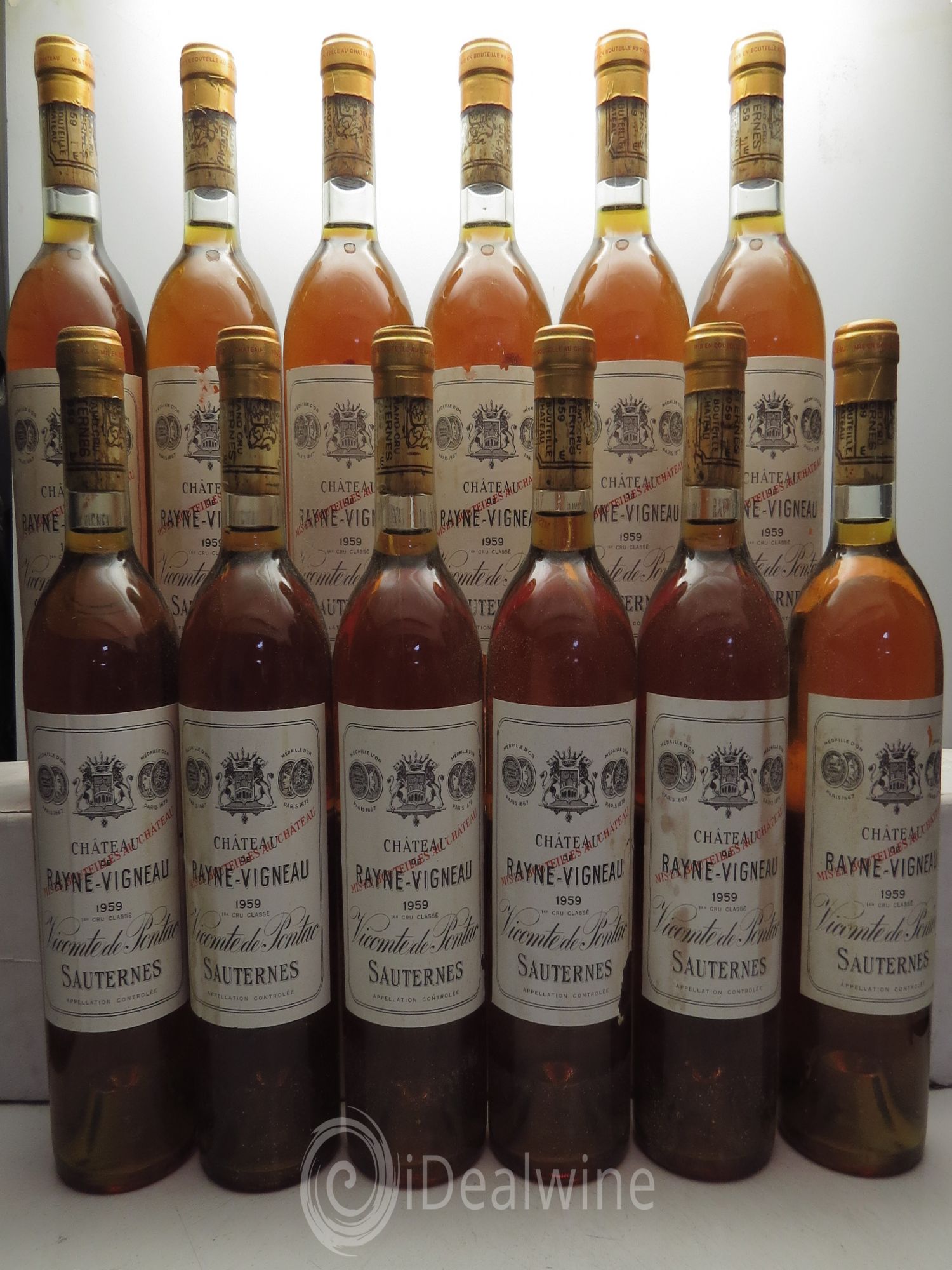 Château de Rayne Vigneau 1er Grand Cru Classé 1959 - Lotto di 12 bottiglie - 0